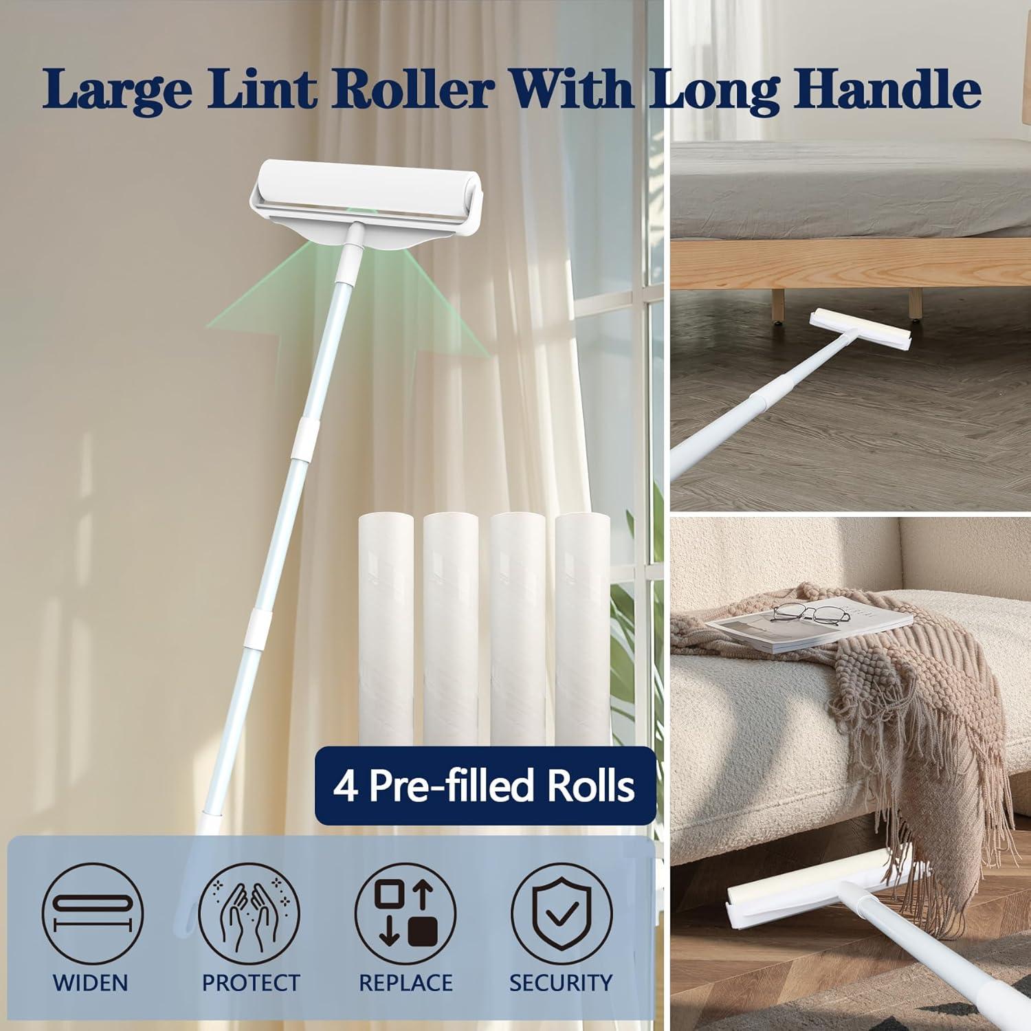 Rodillo de Pelusa Jumbo Demiwise 24.13 cm con Mango Extensible 114.3 cm