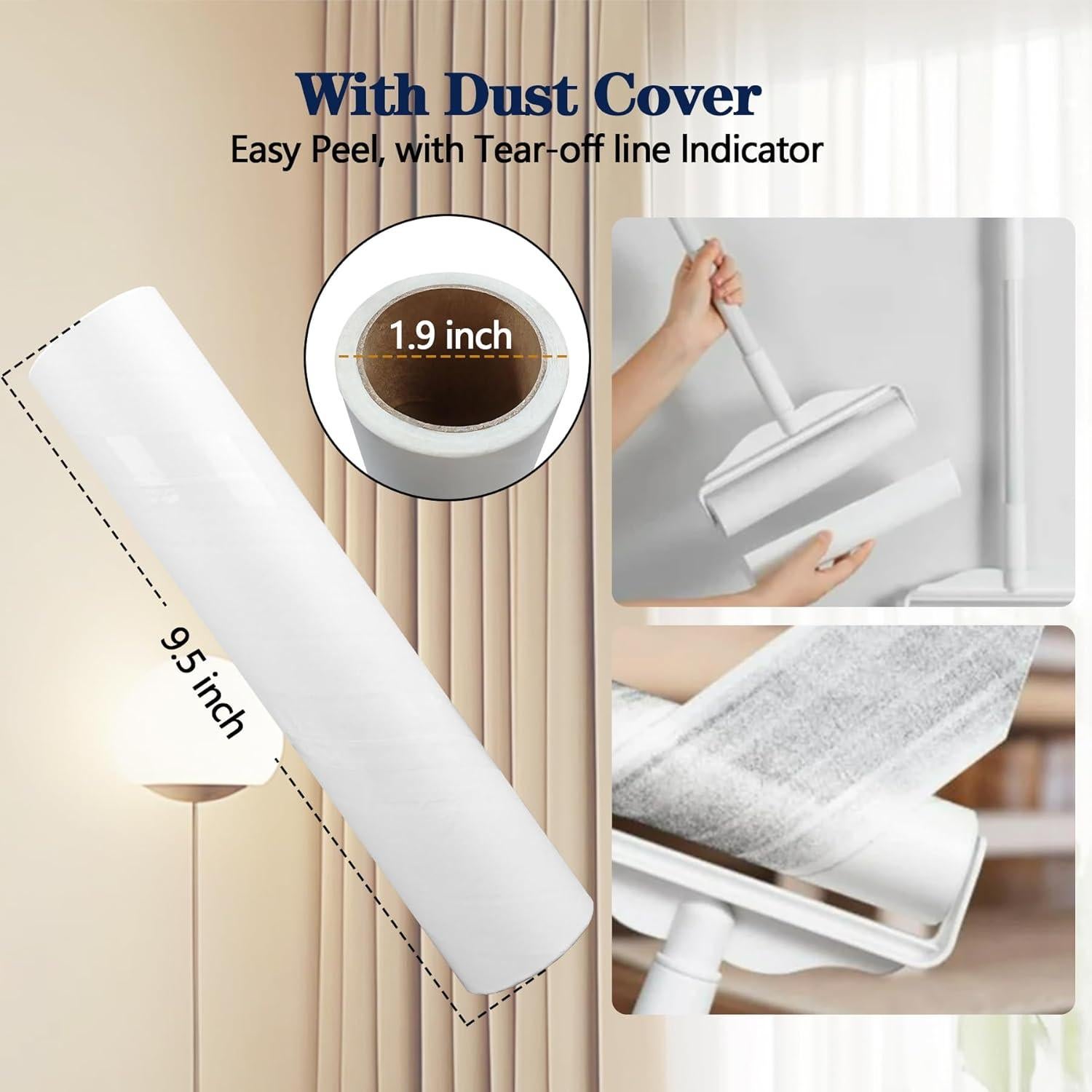 Rodillo de Pelusa Jumbo Demiwise 24.13 cm con Mango Extensible 114.3 cm