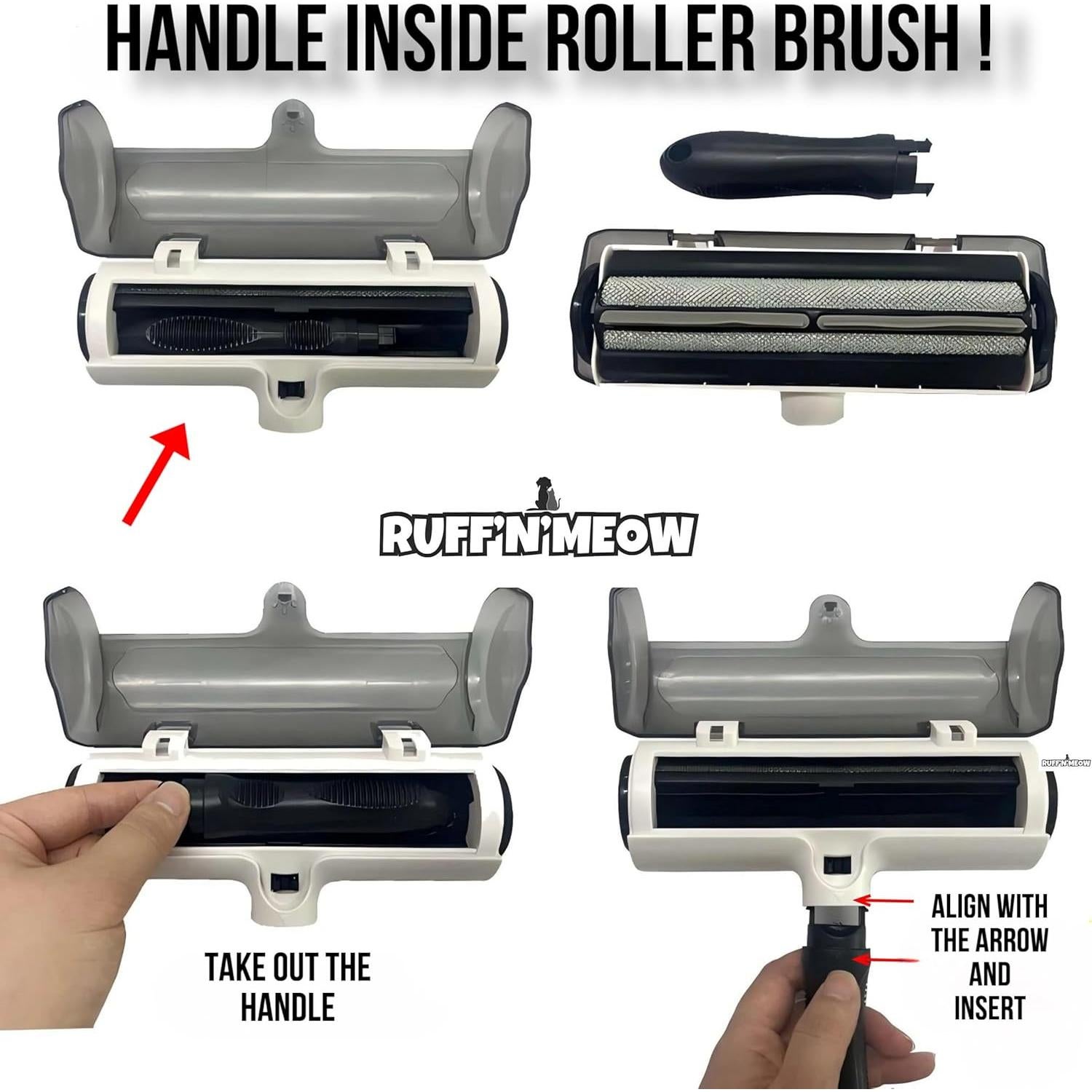 Quitapelusas Ruff'N'Meow para Pelo de Mascota - Rodillo Ecológico