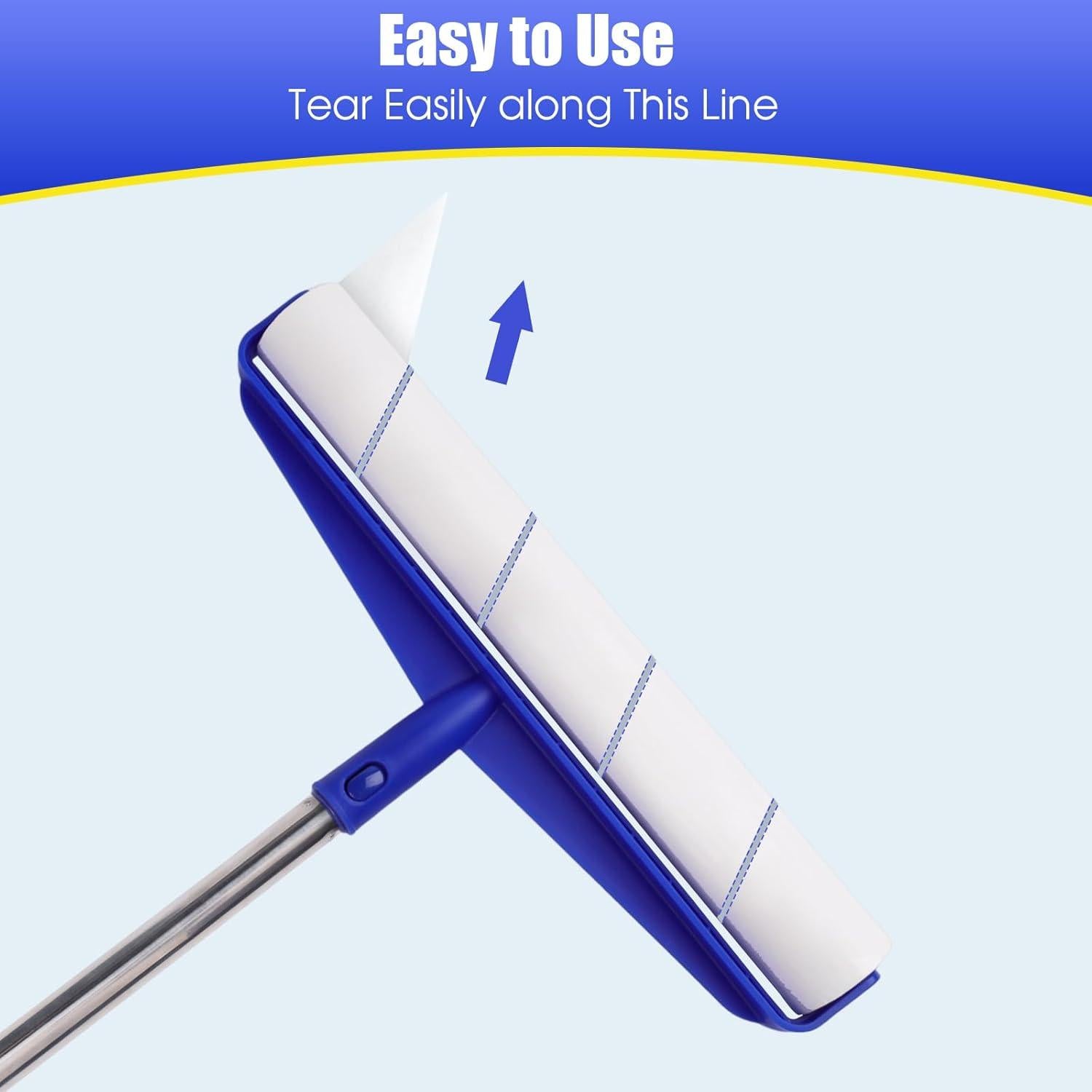 Rodillo de Pelusa COBETE 35 cm Extra Pegajoso con Mango 177.5 cm