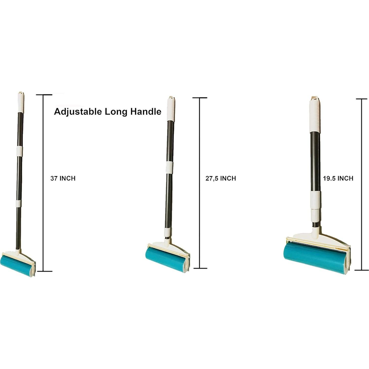 Rodillo de Pelusa Reutilizable UKEENOR con Mango Largo 20.32 cm