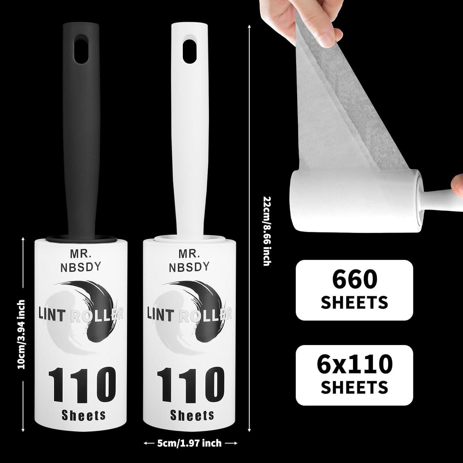 Rodillos Adhesivos para Pelo de Mascotas MR.NBSDY - 660 Hojas