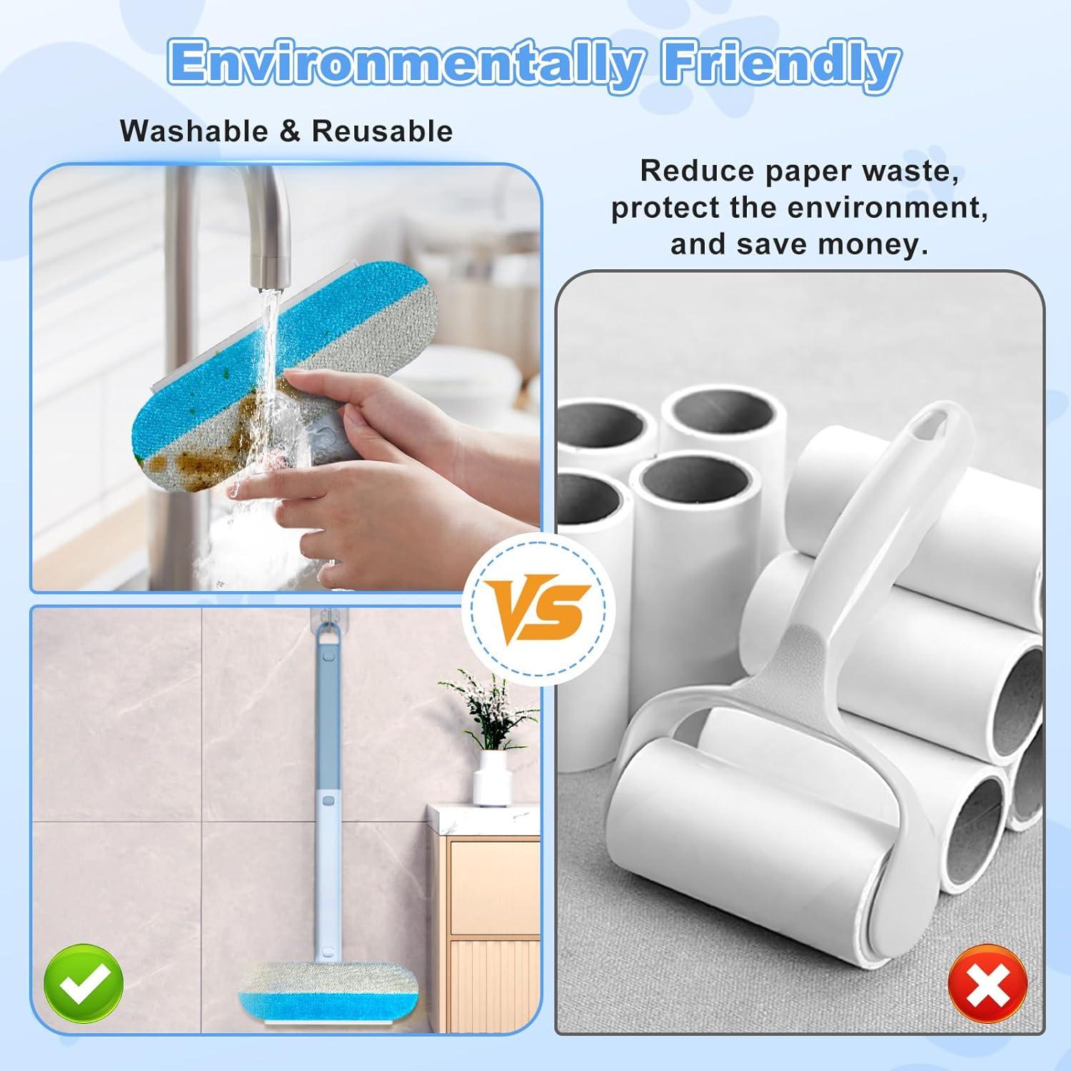 Quitapelos para Mascotas FOUBUS 4 en 1, Reutilizable y Lavable