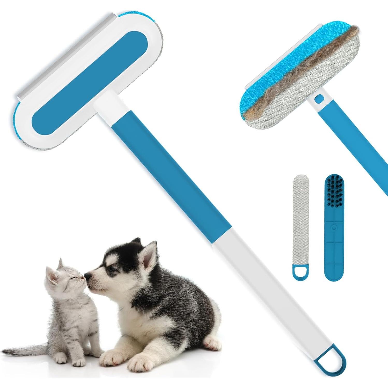 Quitapelos para Mascotas FOUBUS 4 en 1, Reutilizable y Lavable