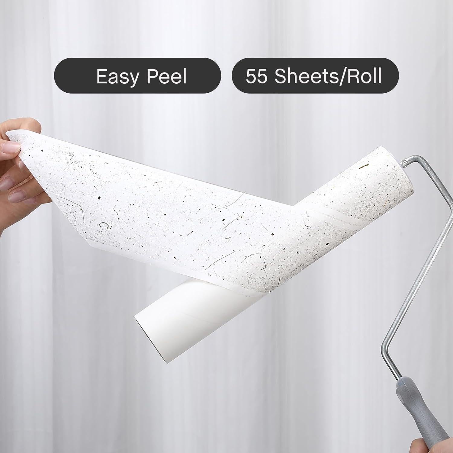 Recargas de Rodillo Quitapelusas Chengu 24 cm - 8 Piezas 440 Hojas