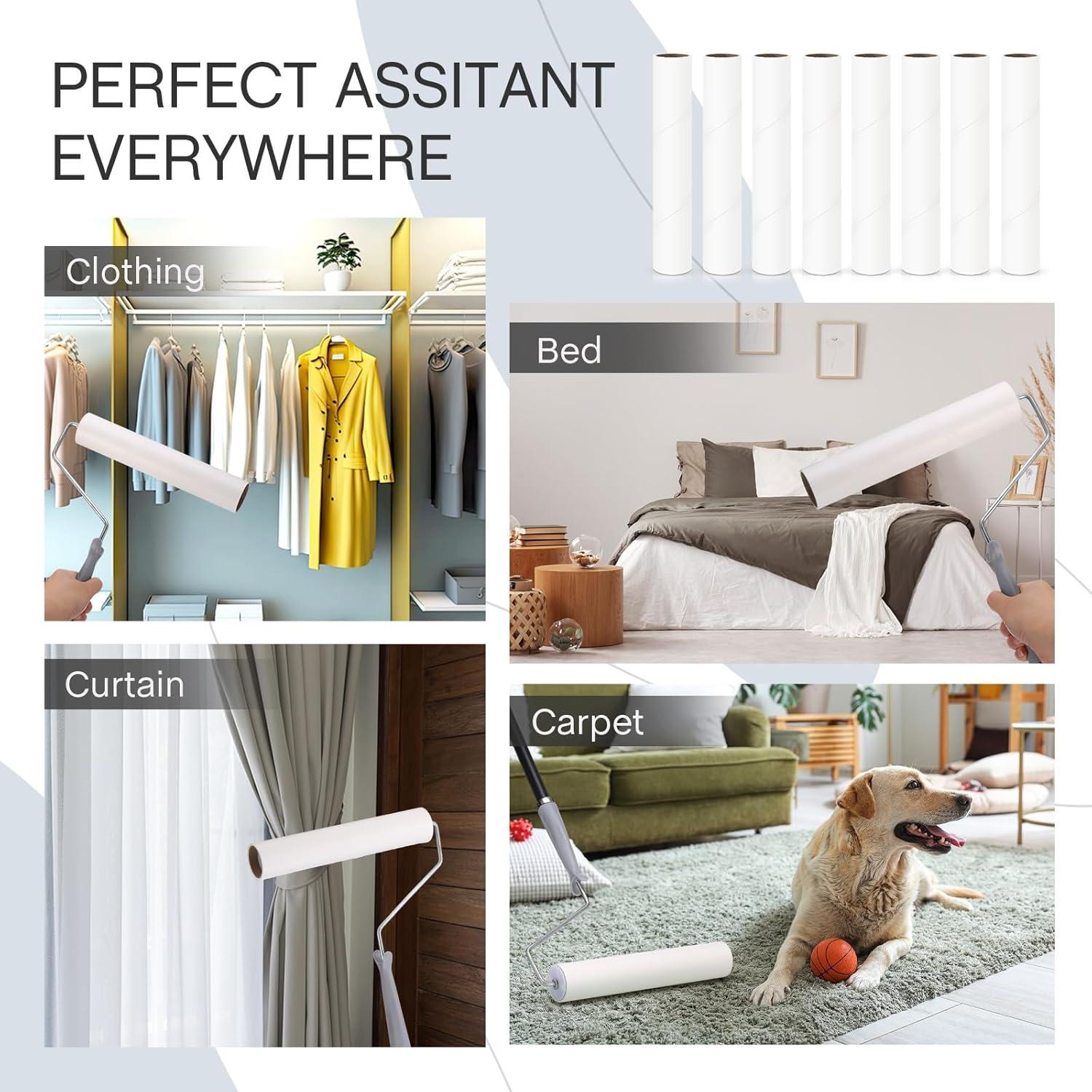 Recargas de Rodillo Quitapelusas Chengu 24 cm - 8 Piezas 440 Hojas