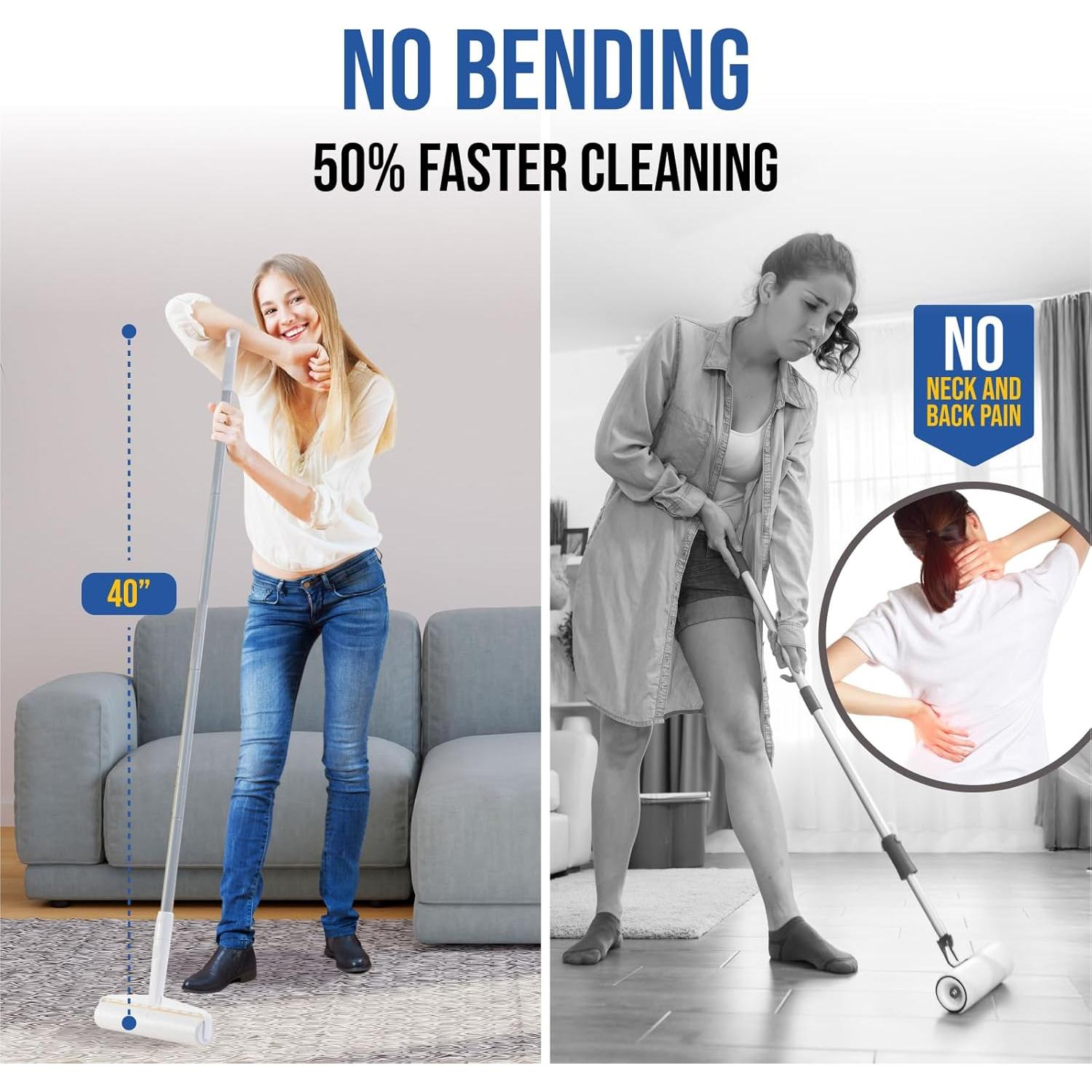 Rodillo de Pelusa Jumbo Fox Trot 24 cm con 450 Hojas