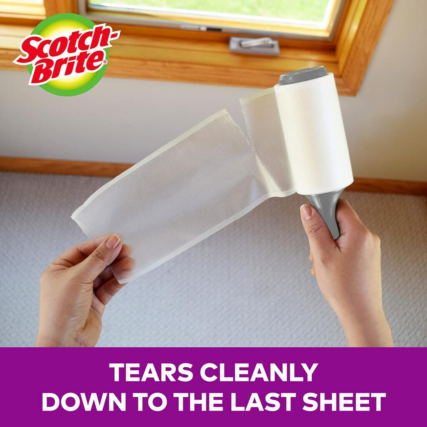 Rodillo Adhesivo Extra Pegajoso Scotch-Brite para Mascotas, 400 Hojas