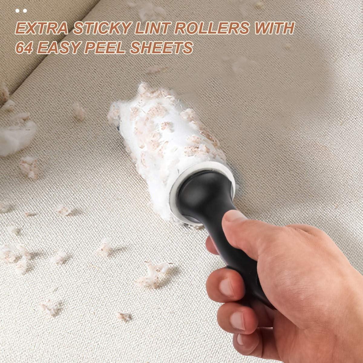 Rodillo Quitapelusas WulaWindy con 8 Recargas Extra Pegajosas