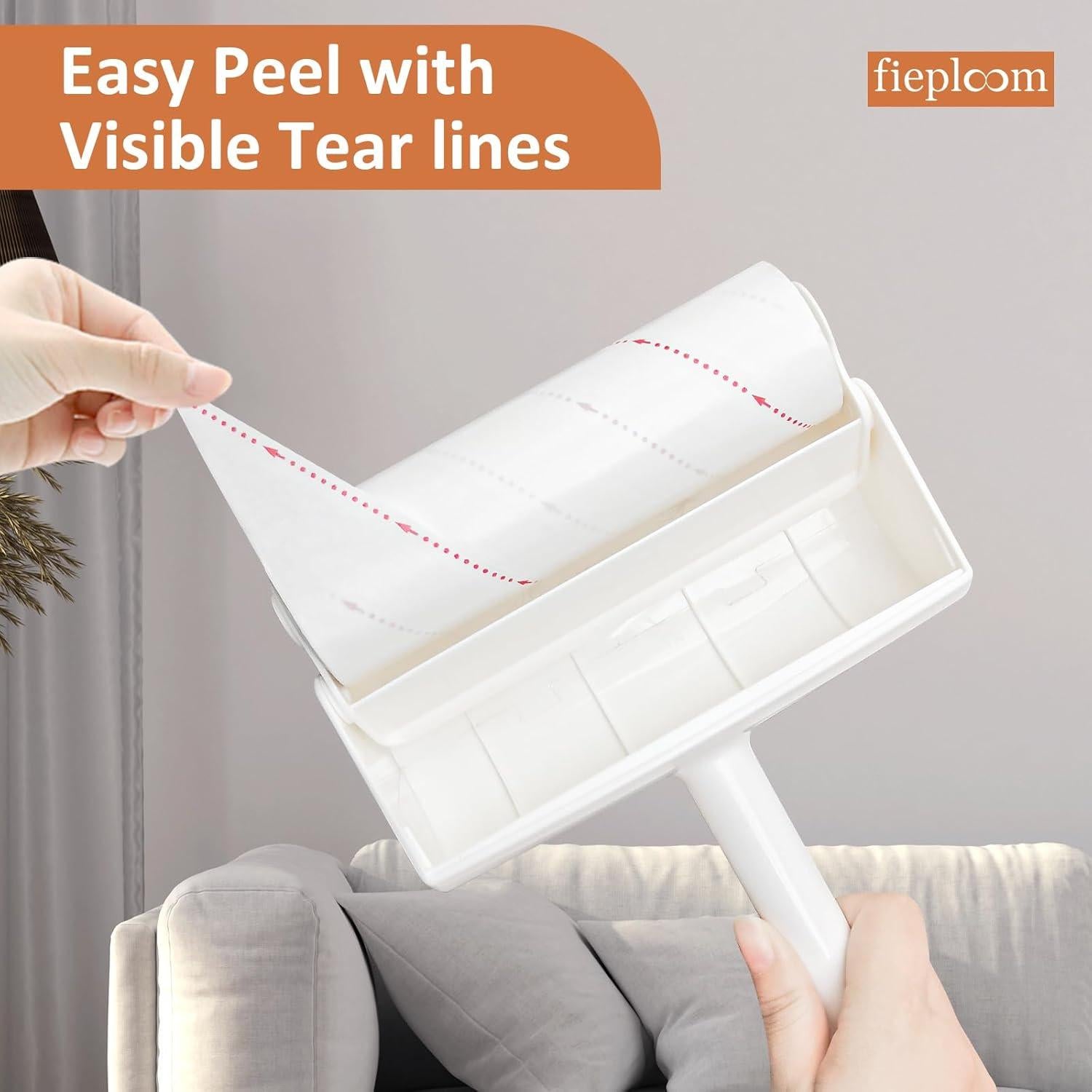 Rodillo de Pelusa Fieploom 6.3" Extra Pegajoso con Mango 114.3 cm