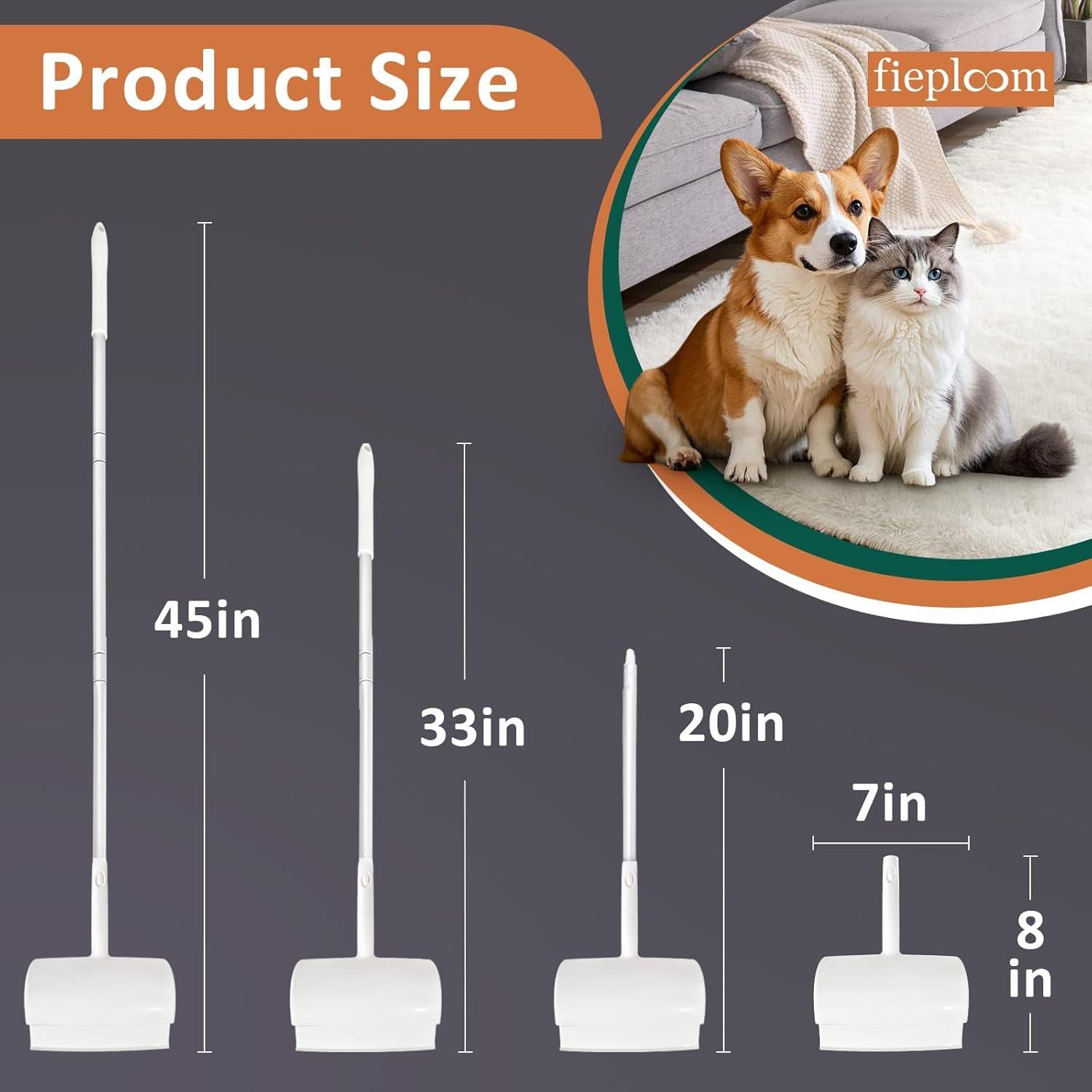 Rodillo de Pelusa Fieploom 6.3" Extra Pegajoso con Mango 114.3 cm