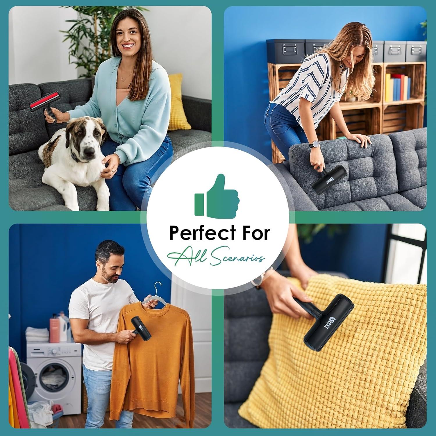 Rodillo Quitapelos Reutilizable US PET SUPPLY Negro 168g