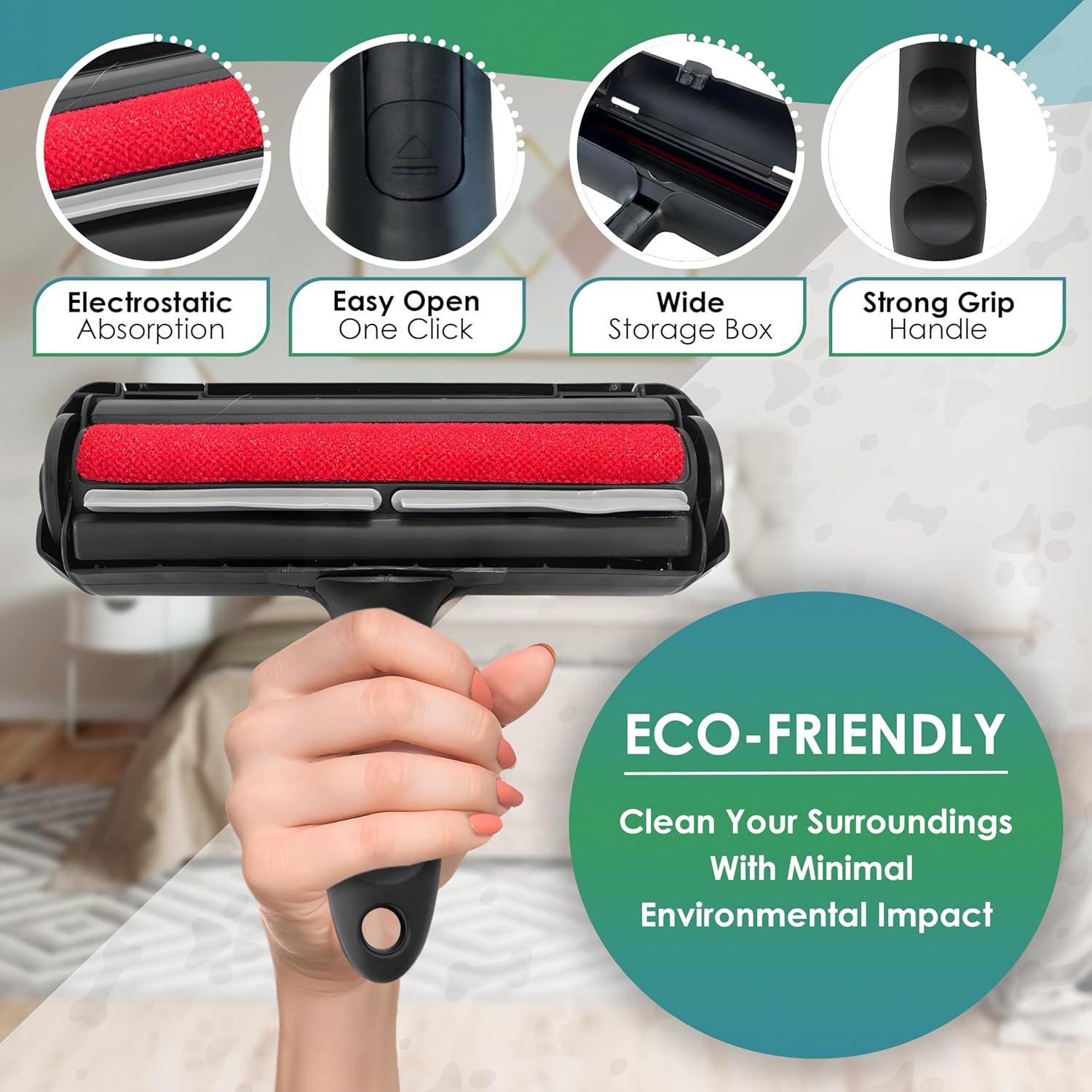 Rodillo Quitapelos Reutilizable US PET SUPPLY Negro 168g