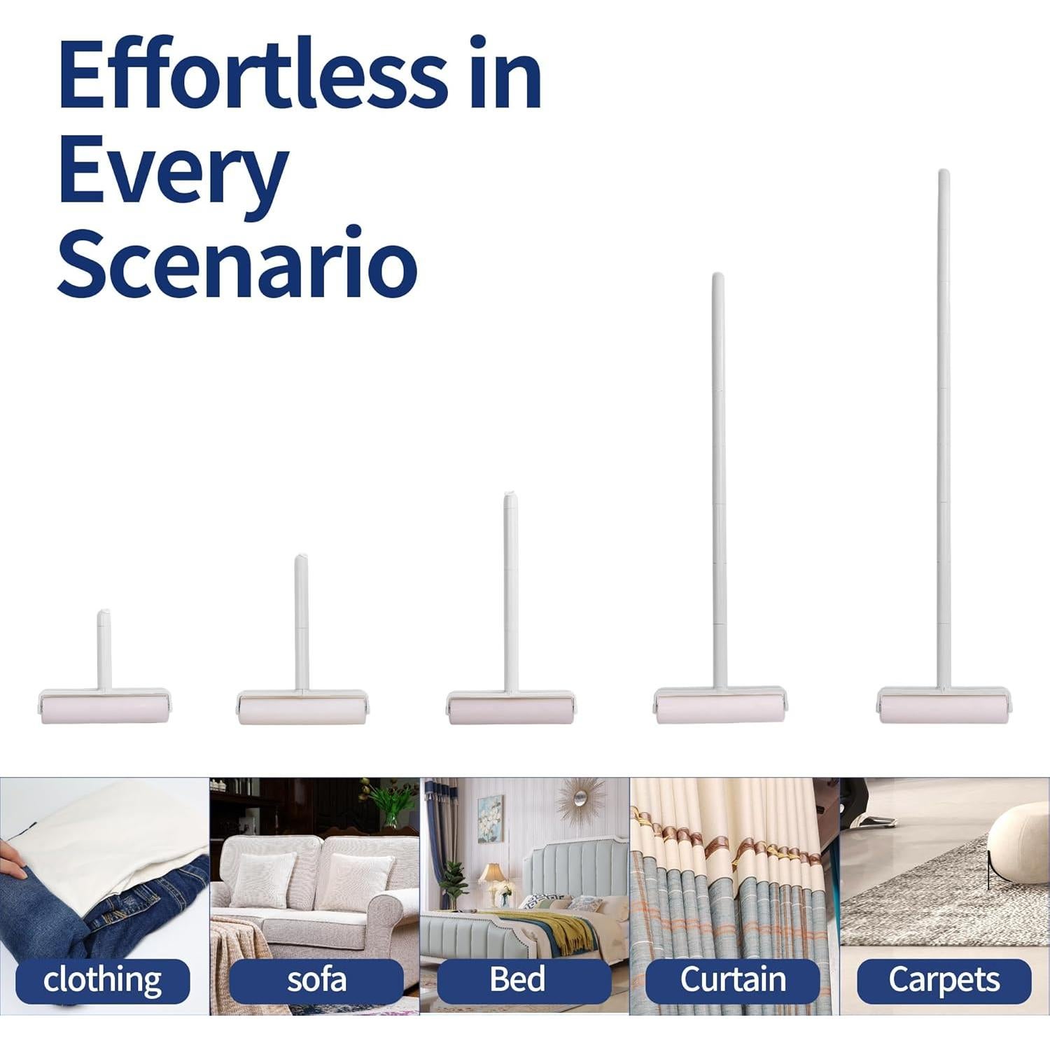 Rodillo de Pelusa Grande ARVOWA con Mango Ajustable 480 Hojas