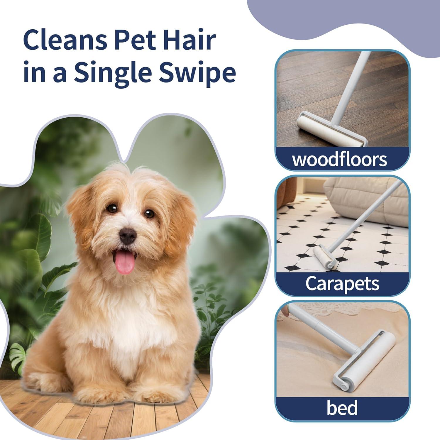 Rodillo de Pelusa Grande ARVOWA con Mango Ajustable 480 Hojas