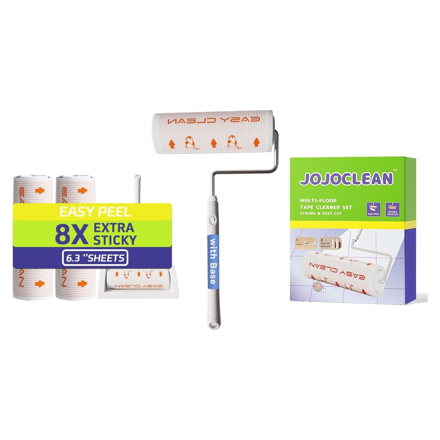 Rodillo de Pelusa Jumbo JOJOCLEAN 50 Hojas Reutilizable