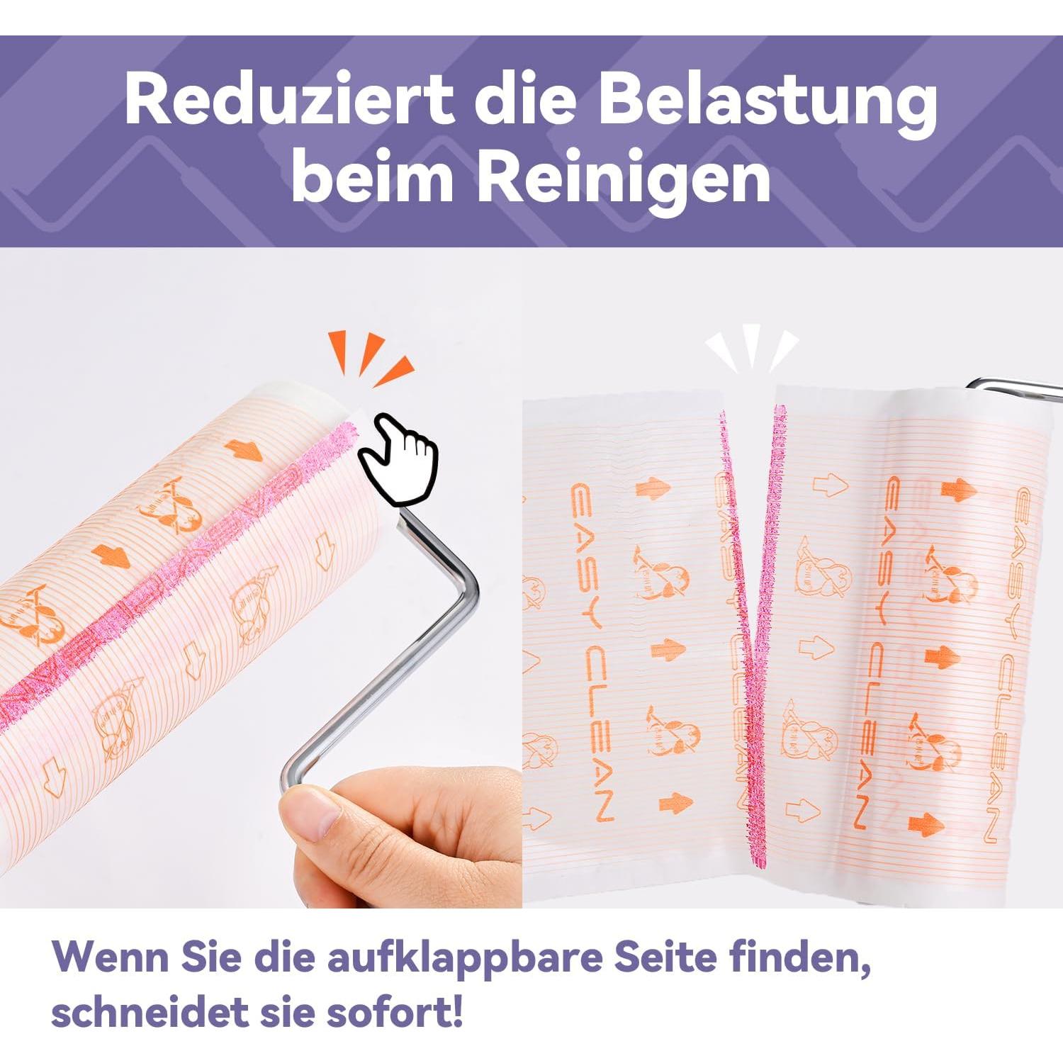 Rodillo de Pelusa Jumbo JOJOCLEAN 50 Hojas Reutilizable