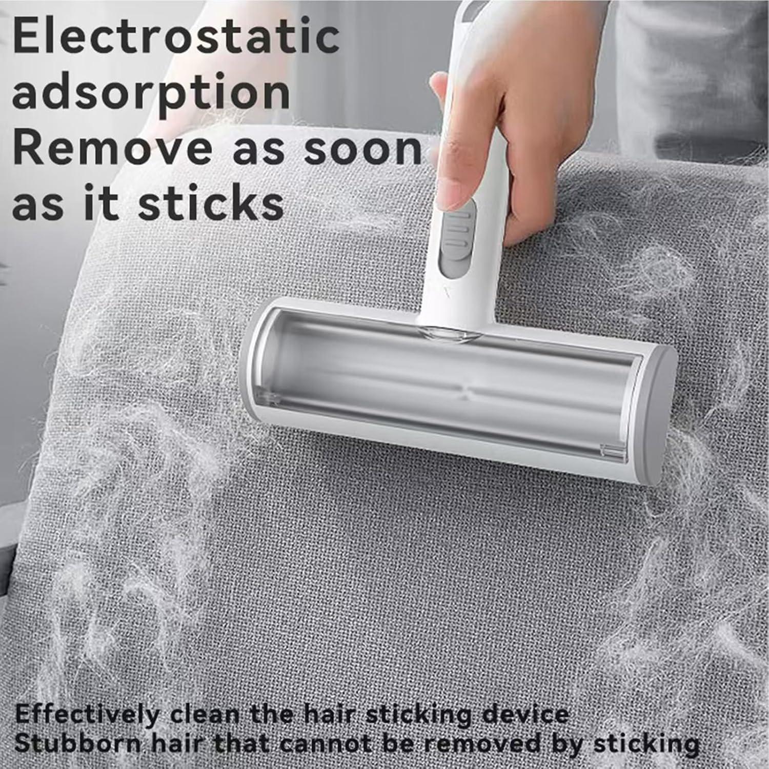 Rodillo Quitapelusas Rorodog para Pelo de Mascota - Gris y Blanco