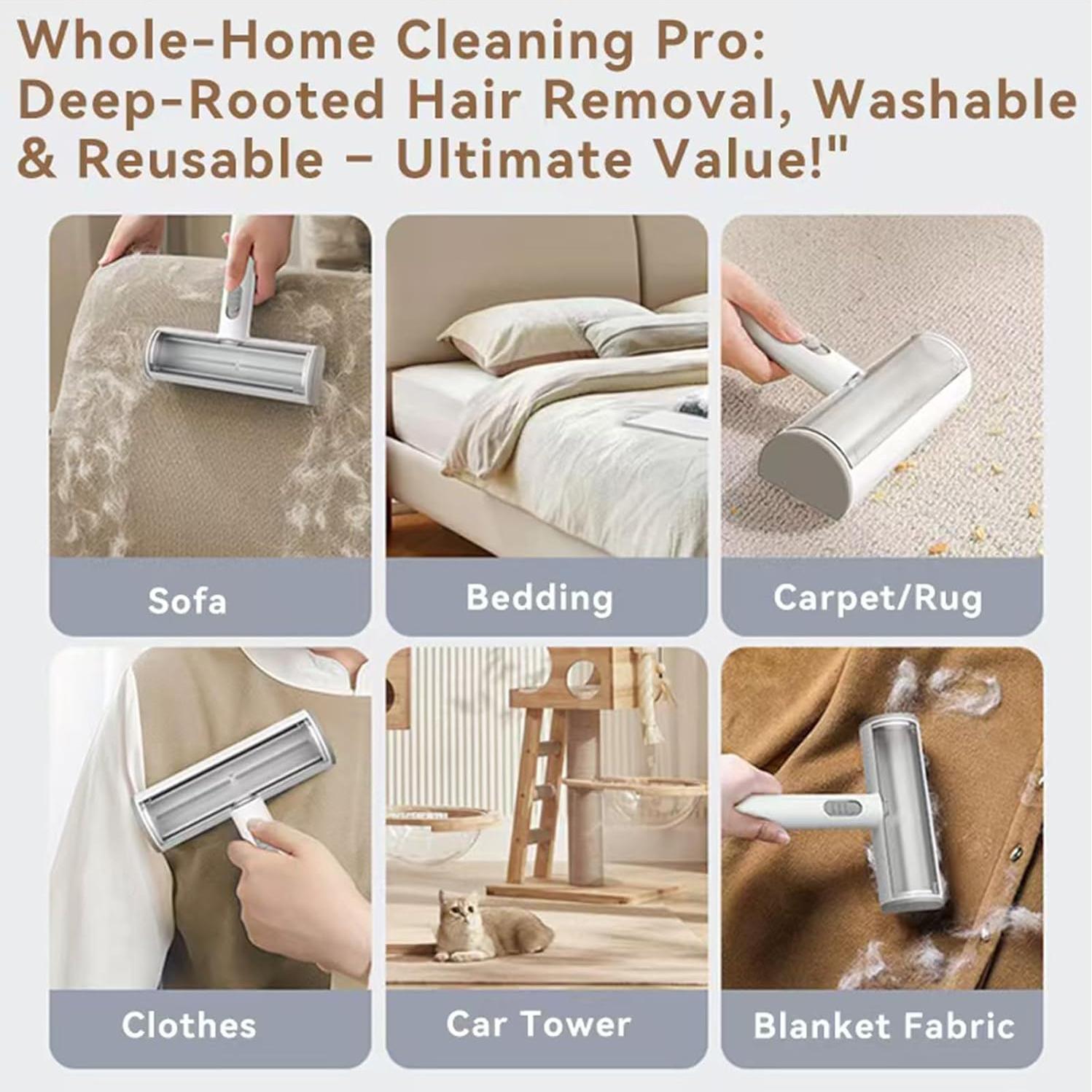 Rodillo Quitapelusas Rorodog para Pelo de Mascota - Gris y Blanco