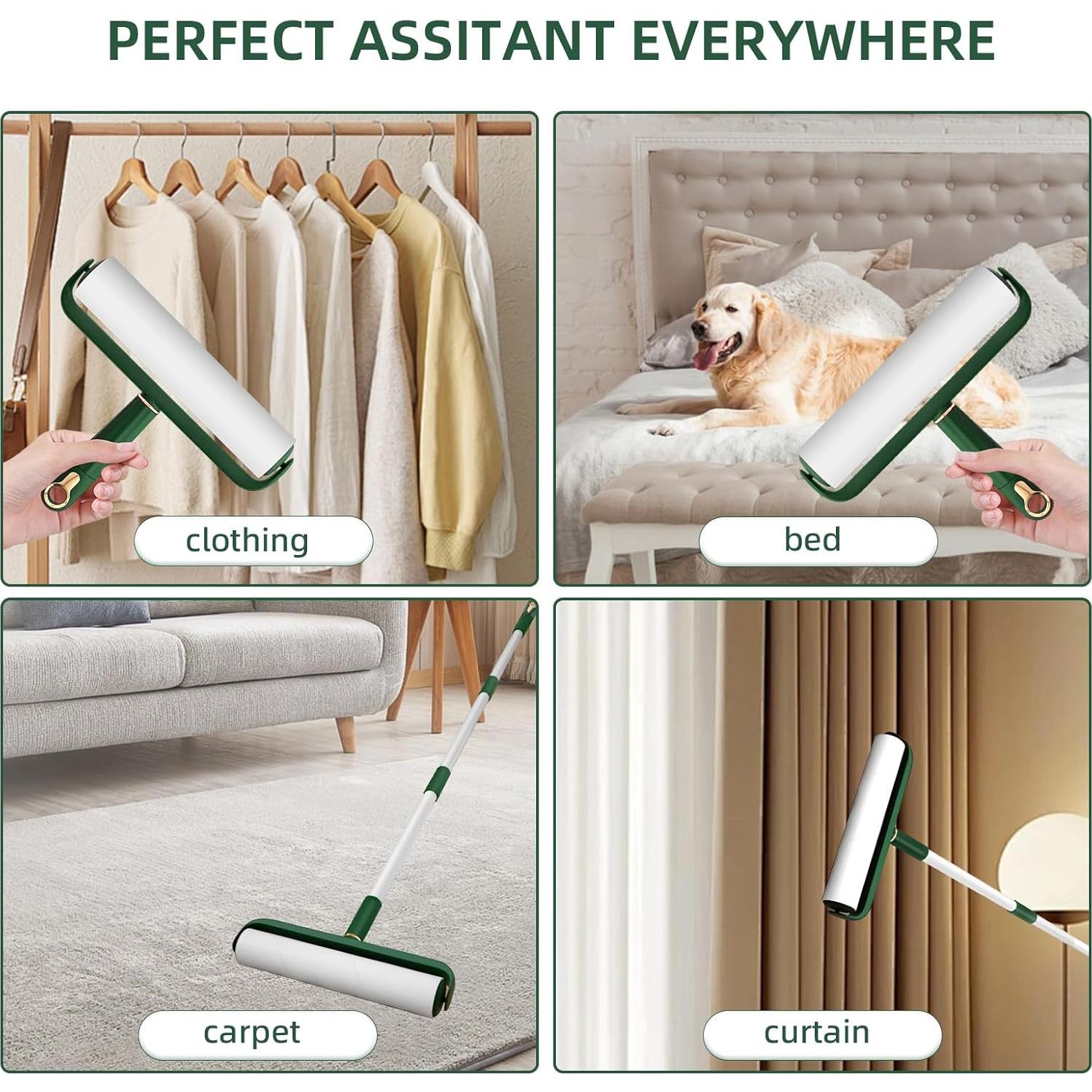 Rodillo de Lint Grande VweRerk con Mango Extensible 360 Hojas