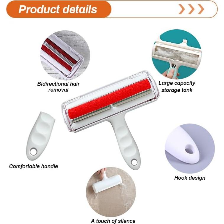 Rodillo Quitapelos para Mascotas Wow Alberto - Rojo - Eficiente y Reutilizable