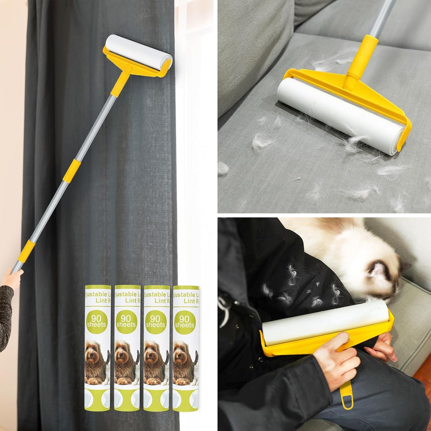 Rodillo de Pelusa Grande REEWII 9.45" con 360 Hojas Adhesivas