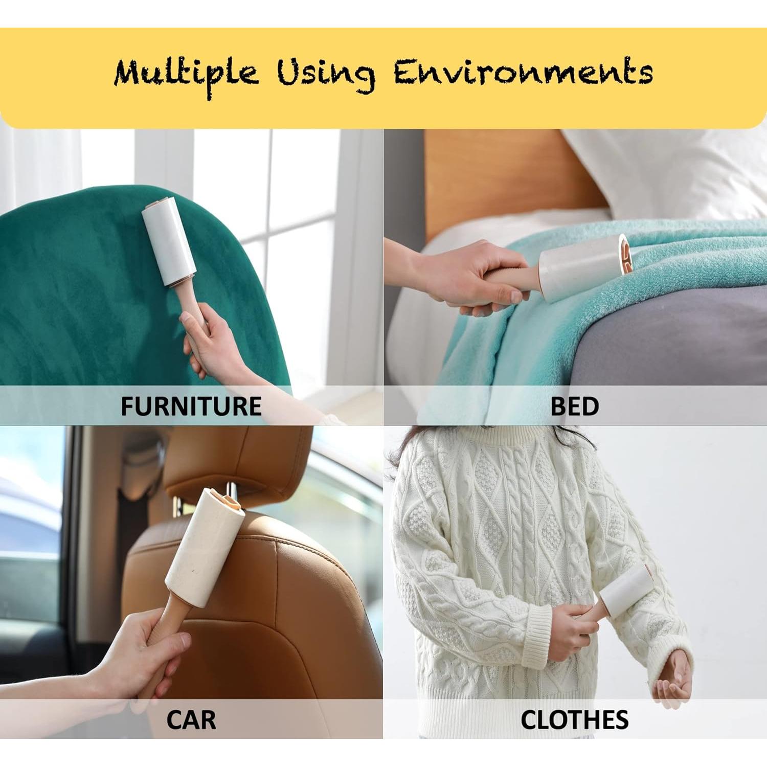 Recargas de Rodillo Adhesivo Extra Pegajoso HapChron - 800 Hojas