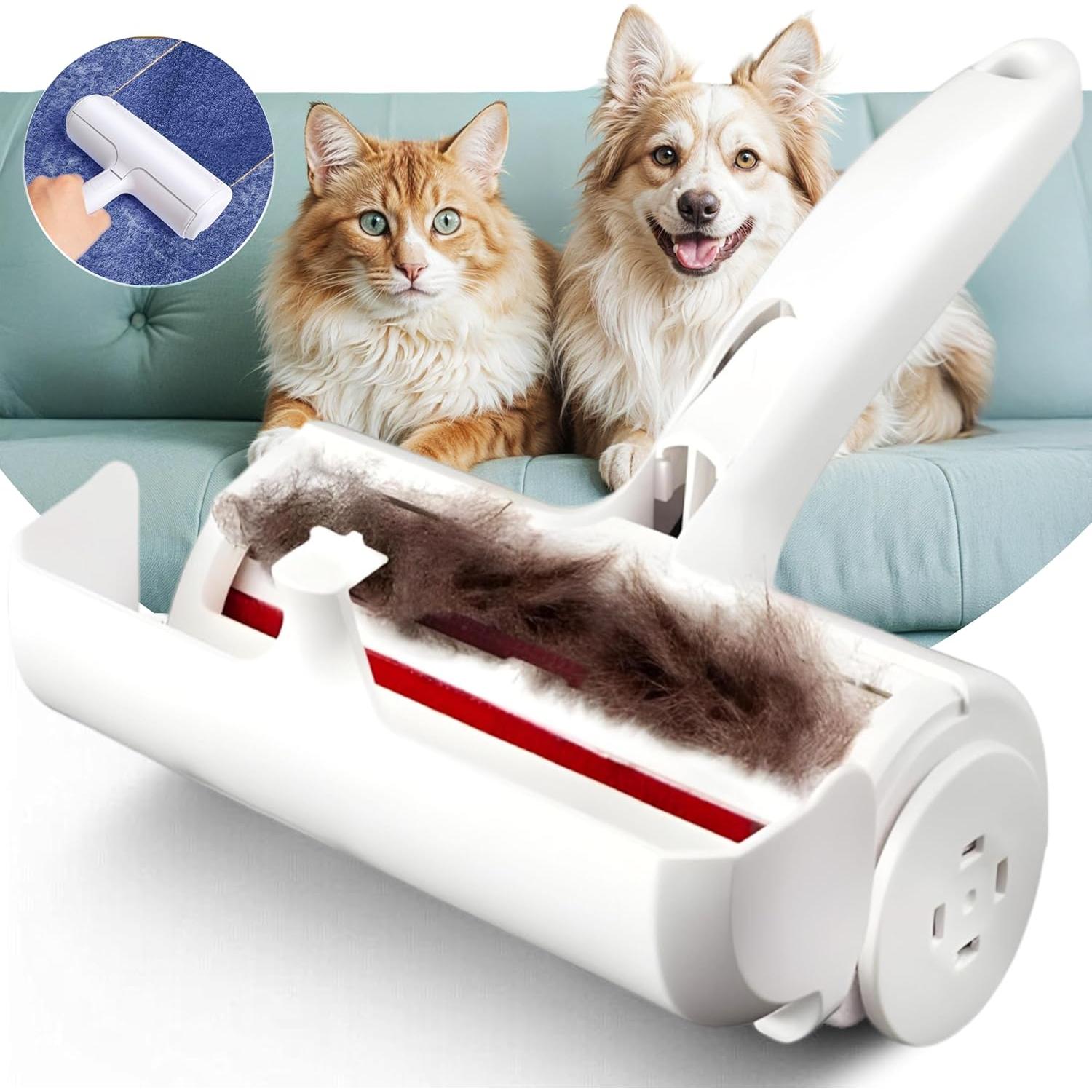 Rodillo Quitapelos Reutilizable Genérico con Mango Reforzado