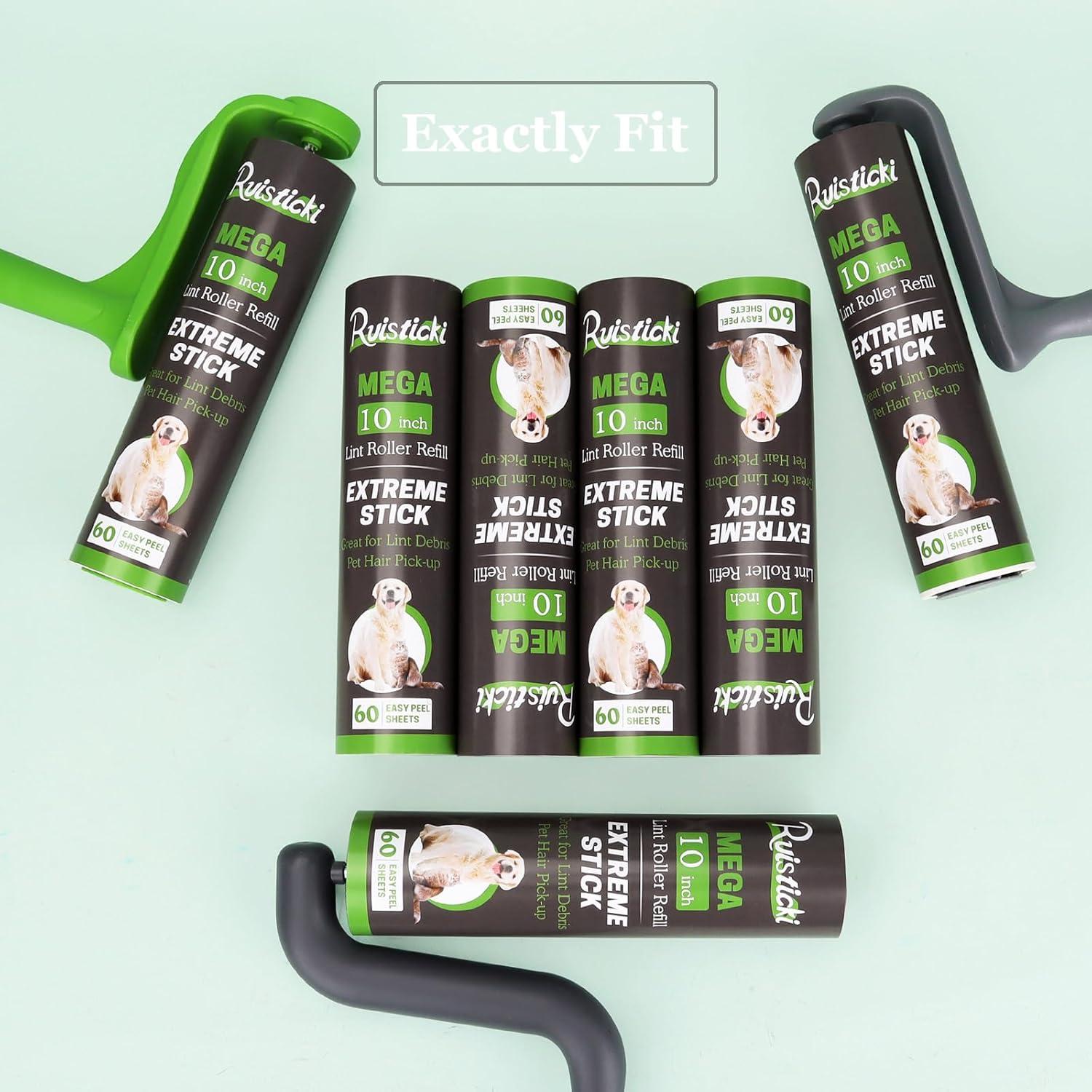 Recargas Rodillo Quitapelusas Mega 10" - Paquete 4x60 Hojas