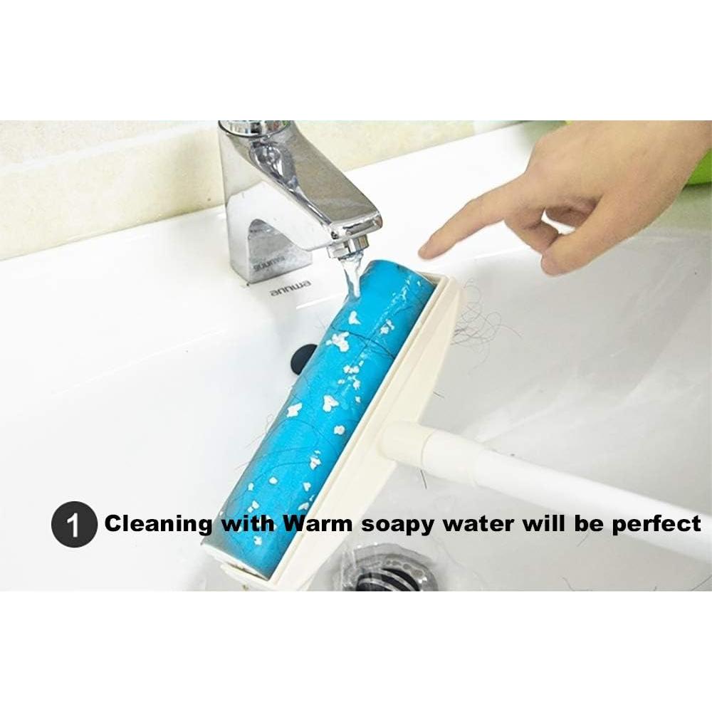 Rodillo de Pelusa Reutilizable UKEENOR con Mango Largo