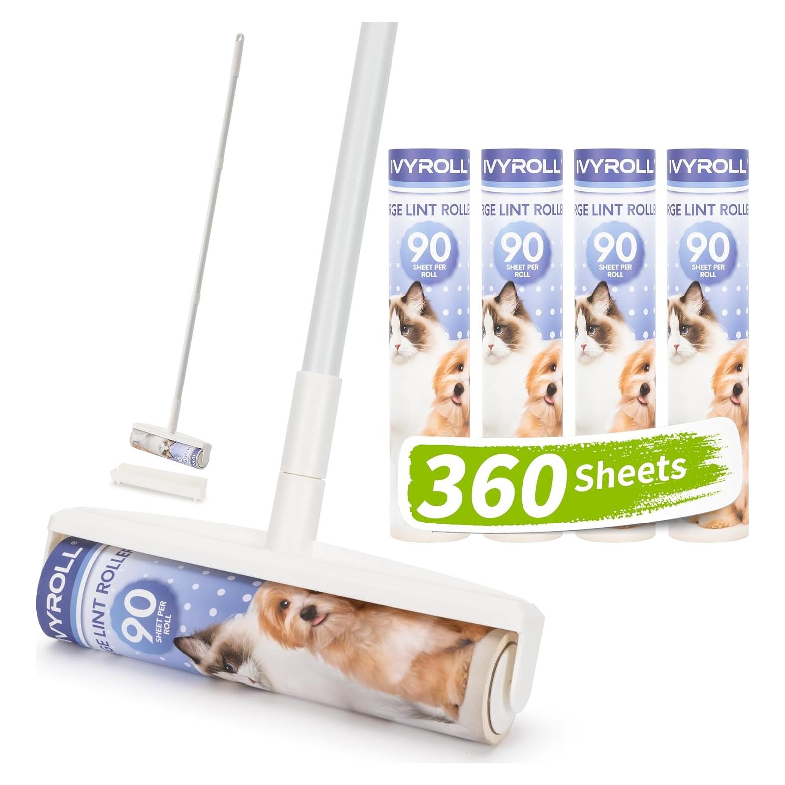 Rodillo de Pelusa Grande IVYROLL con Mango Ajustable 114 cm