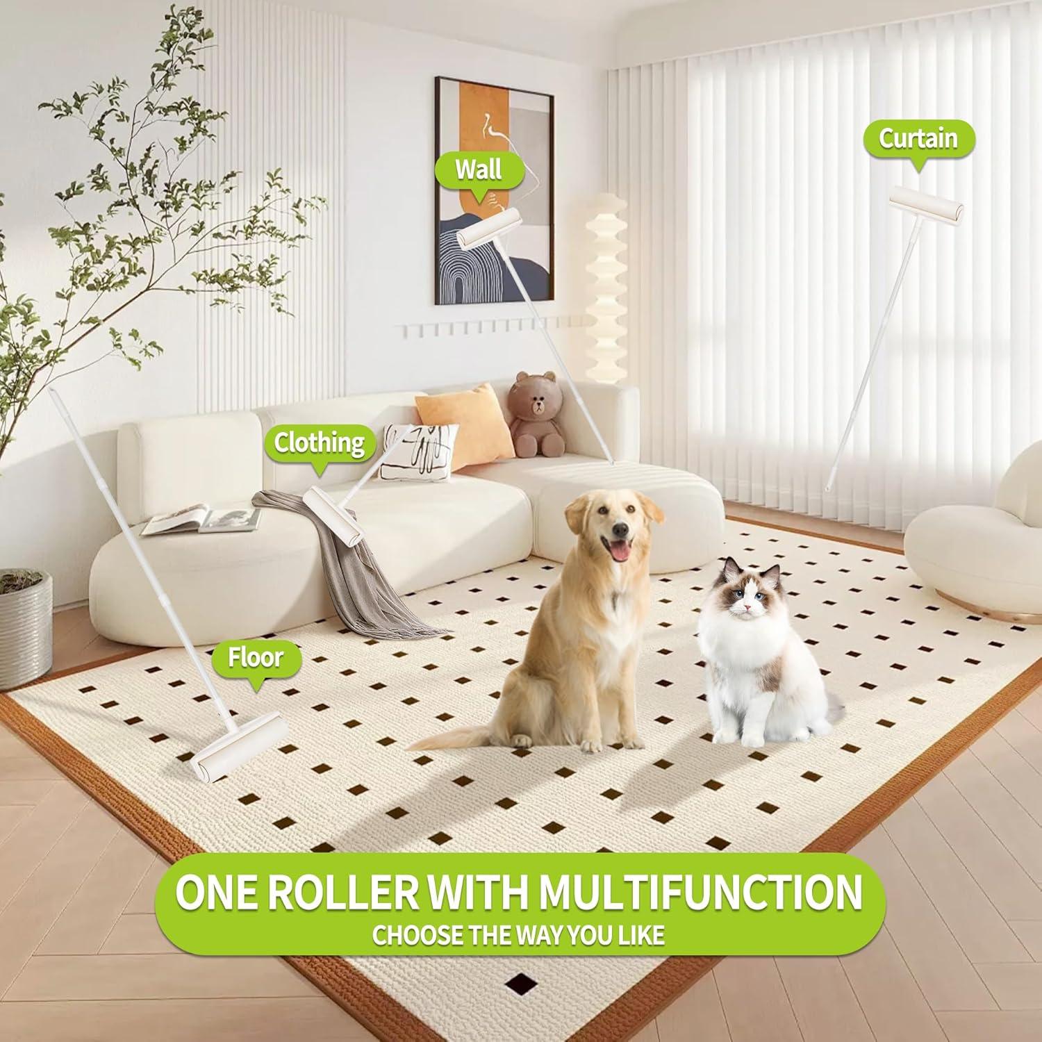 Rodillo de Pelusa Grande IVYROLL con Mango Ajustable 114 cm