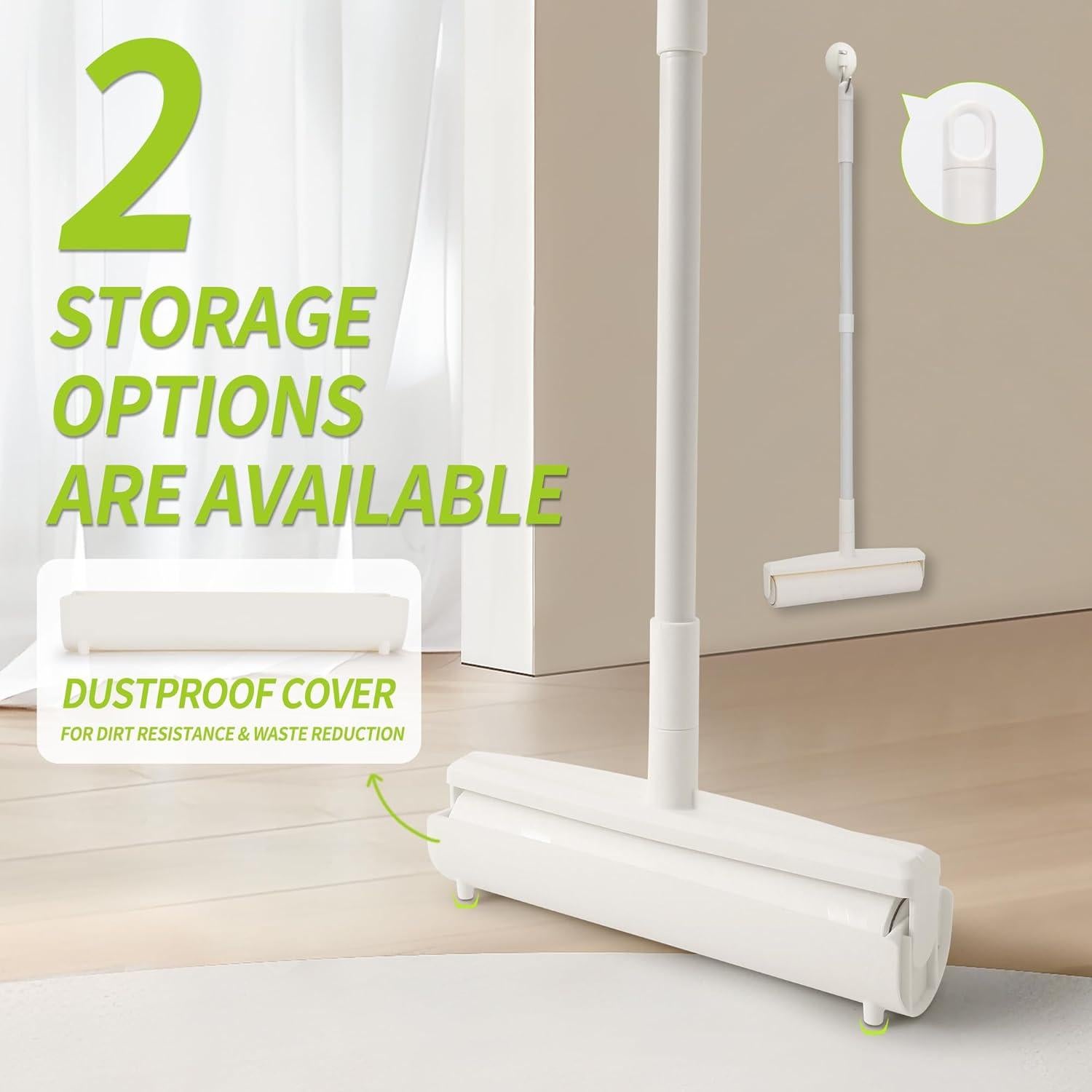 Rodillo de Pelusa Grande IVYROLL con Mango Ajustable 114 cm