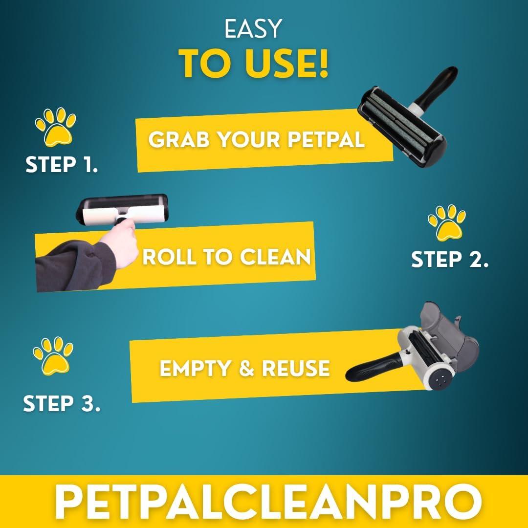 Rodillo Removedor de Pelos de Mascota PetPalCleanPro