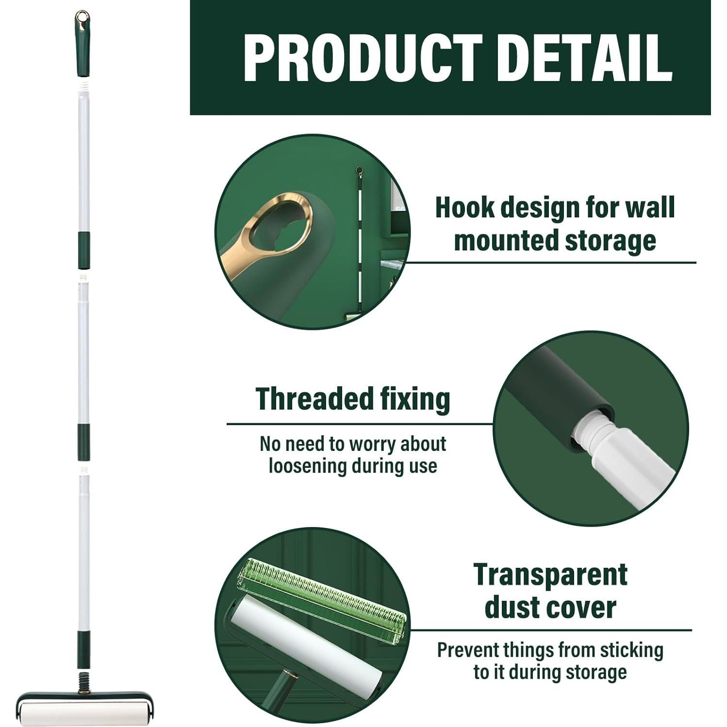 Rodillo de Pelusa Extra Grande Sayene 24 cm con 360 Hojas