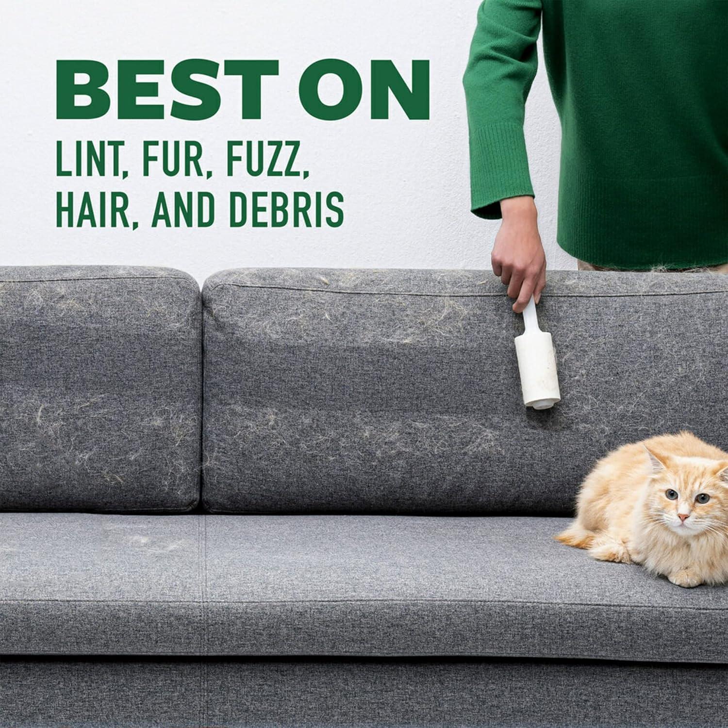 Rodillo Quitapelusa Scotch-Brite Greener Clean, 2 Rodillos + 4 Recargas