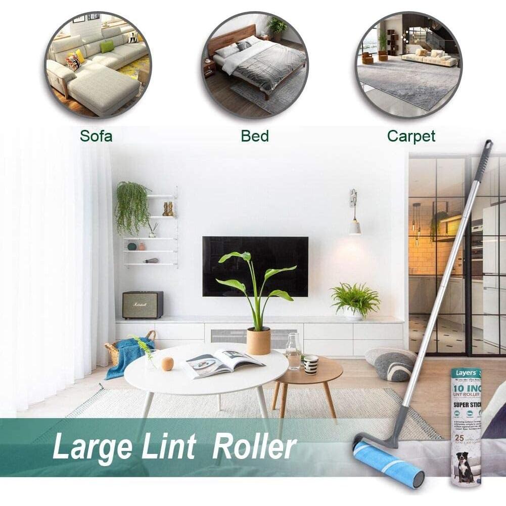 Rodillo de Limpieza para Mascotas Layers 10" con Mango Extensible 95.5cm