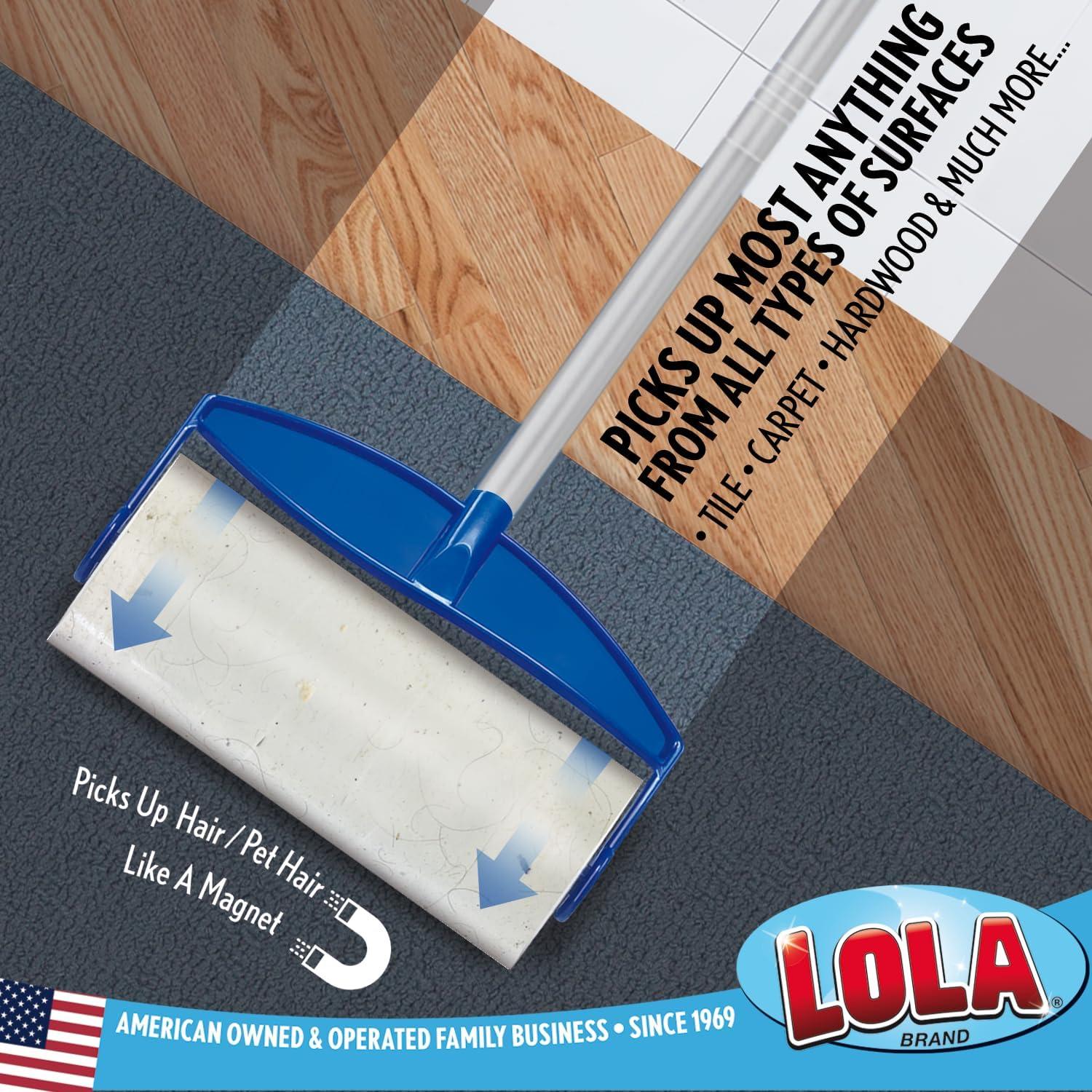 Lola Rola Sticky Mop, Rodillo Adhesivo para Suelos 40.6 cm