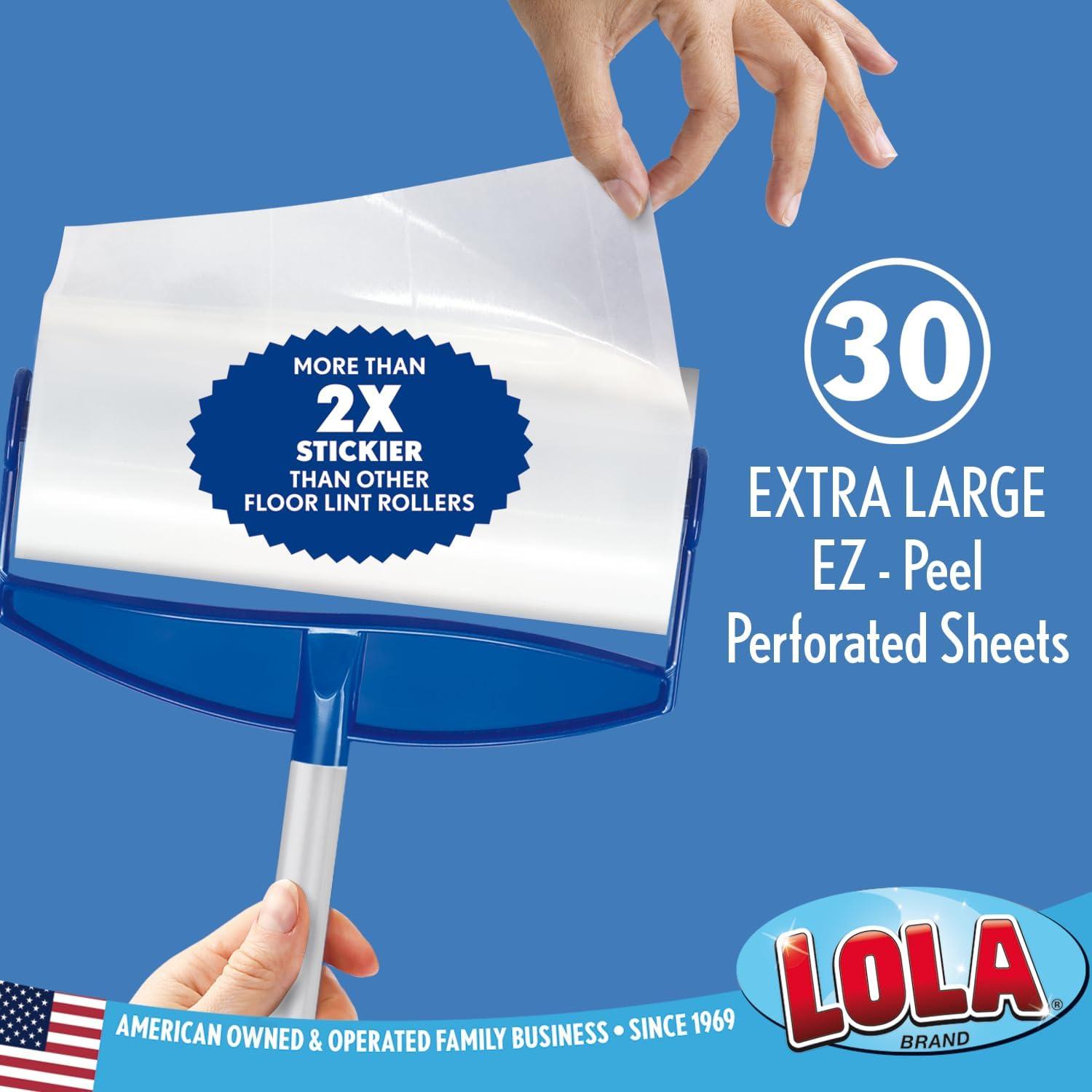 Lola Rola Sticky Mop, Rodillo Adhesivo para Suelos 40.6 cm