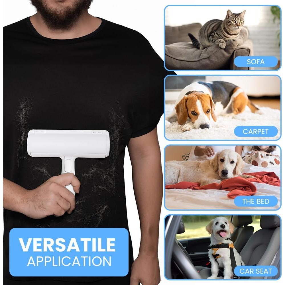 Rodillo Quitapelos Reutilizable FurFamilySupplyCo - Blanco