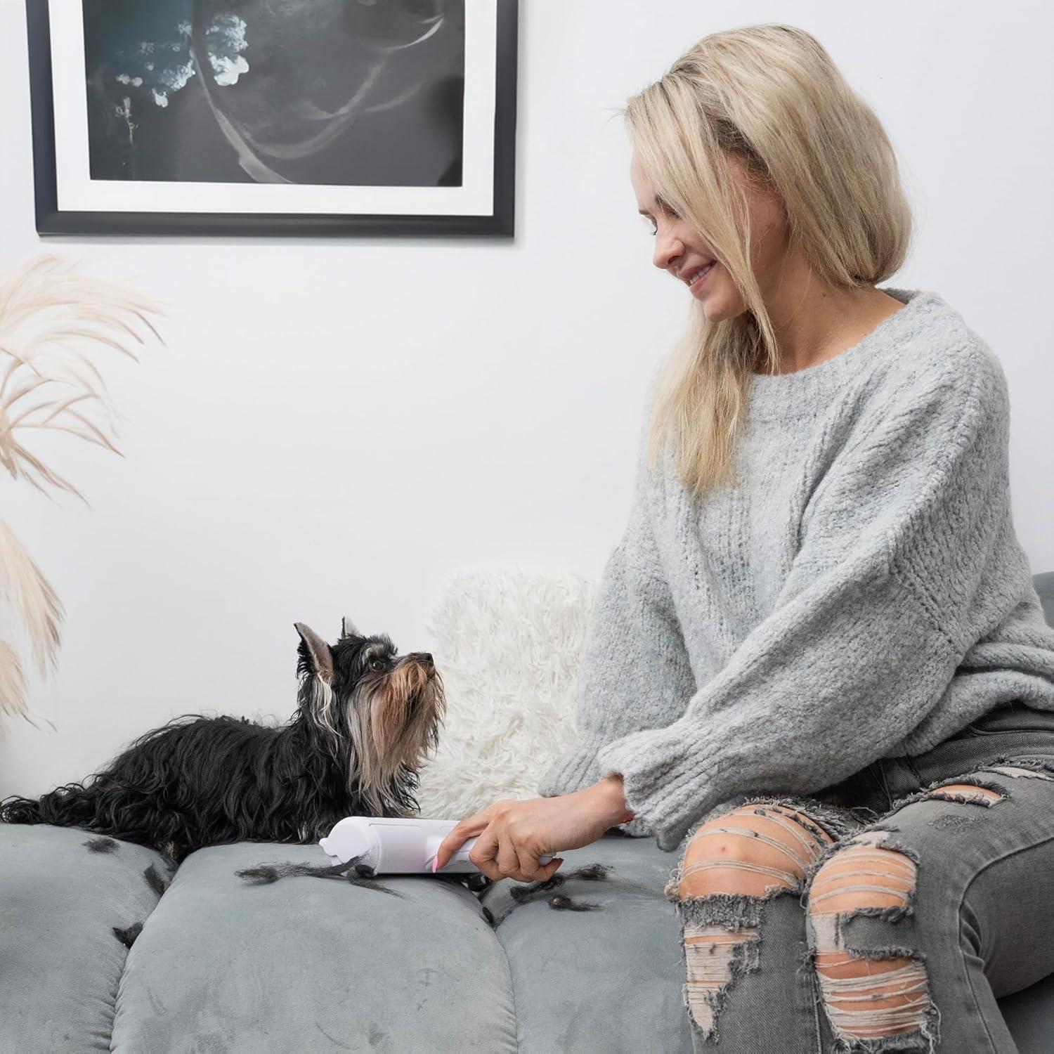 Rodillo Quitapelos Reutilizable FurFamilySupplyCo - Blanco