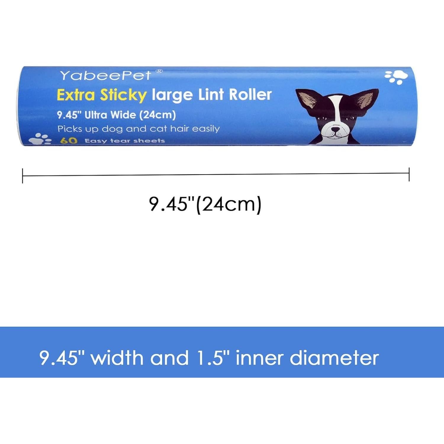 Rodillo de Pelusa YabeePet 9.45" con 4 Recargas 240 Hojas