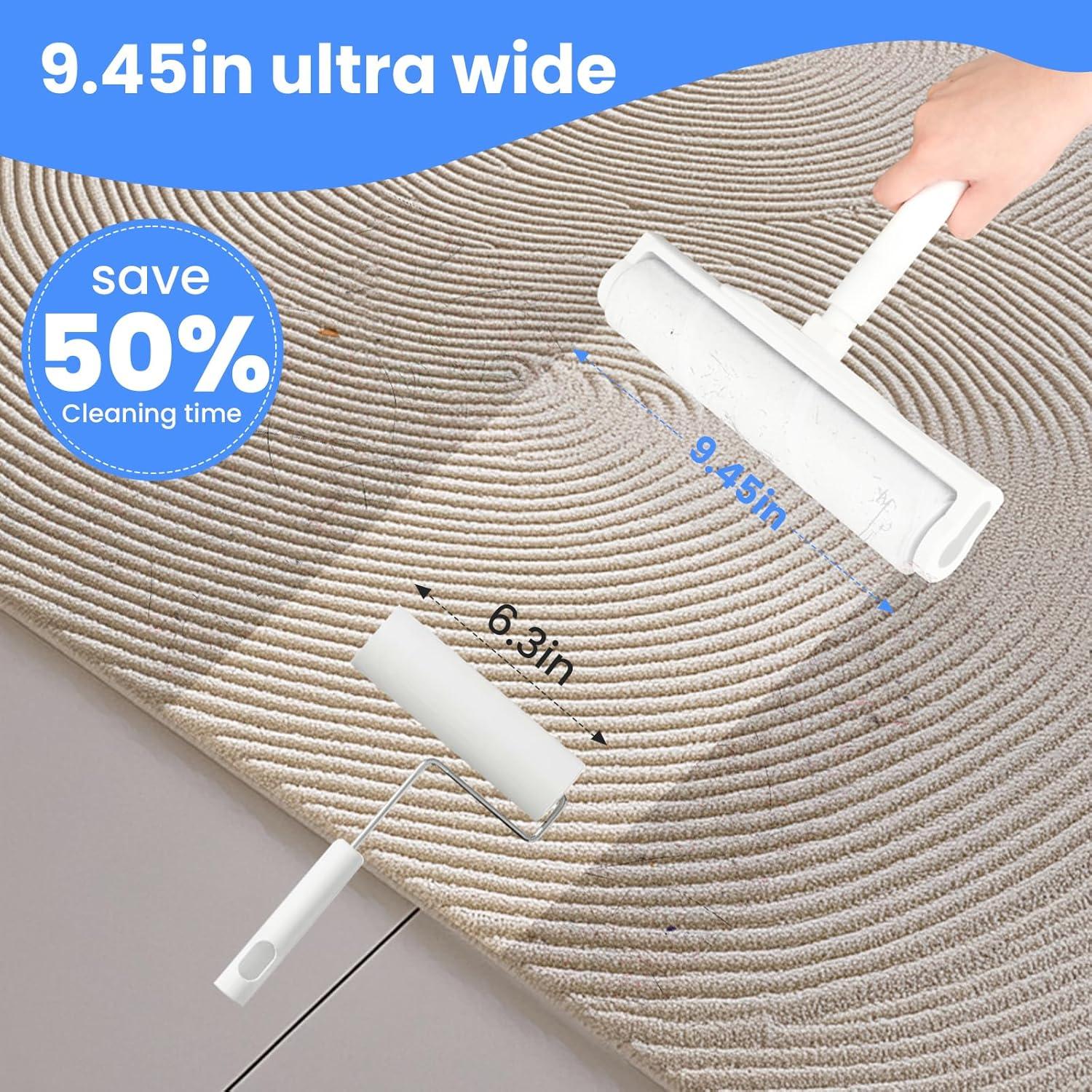 Rodillo de Pelusa YabeePet 9.45" con 4 Recargas 240 Hojas