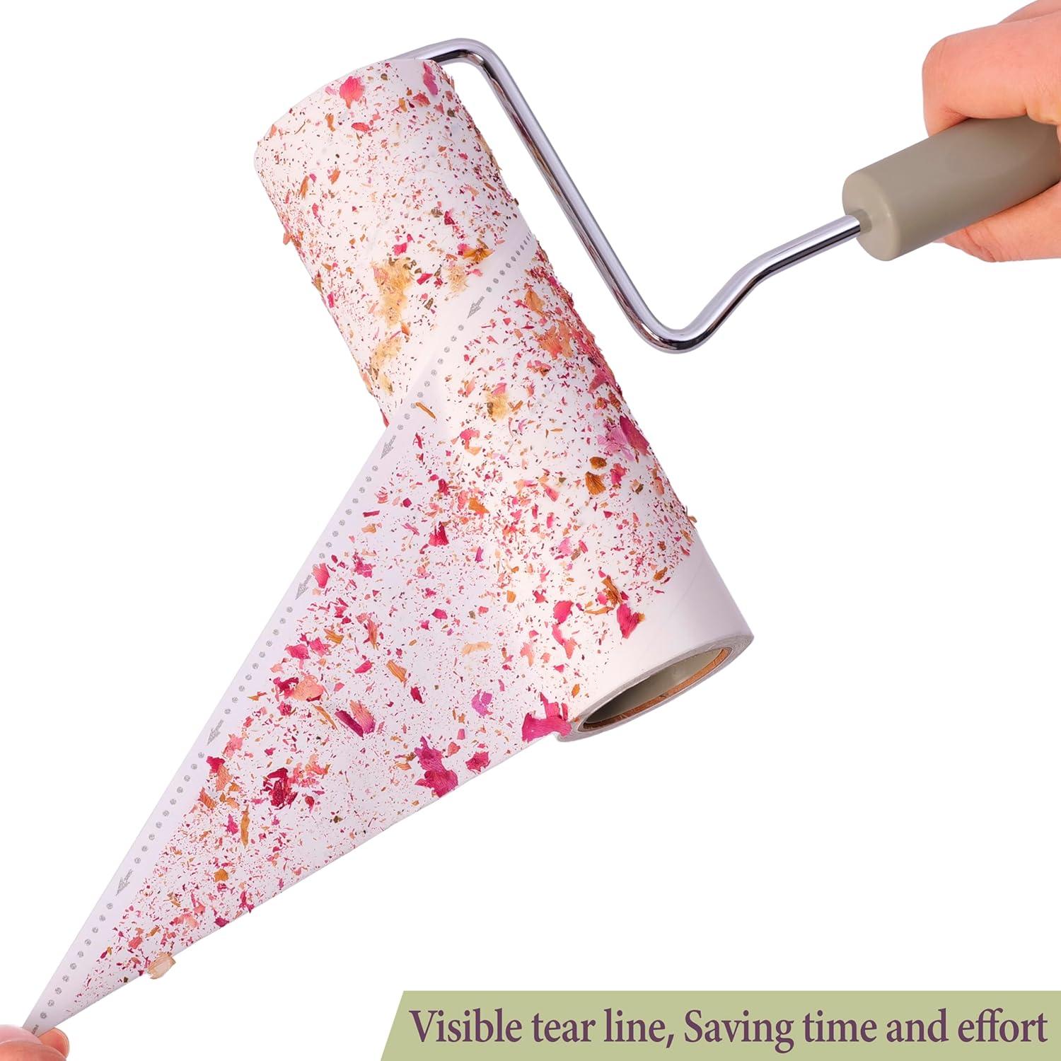 Rodillo de Pelusa Marzyciel 450 Hojas 16 cm Mango Extensible