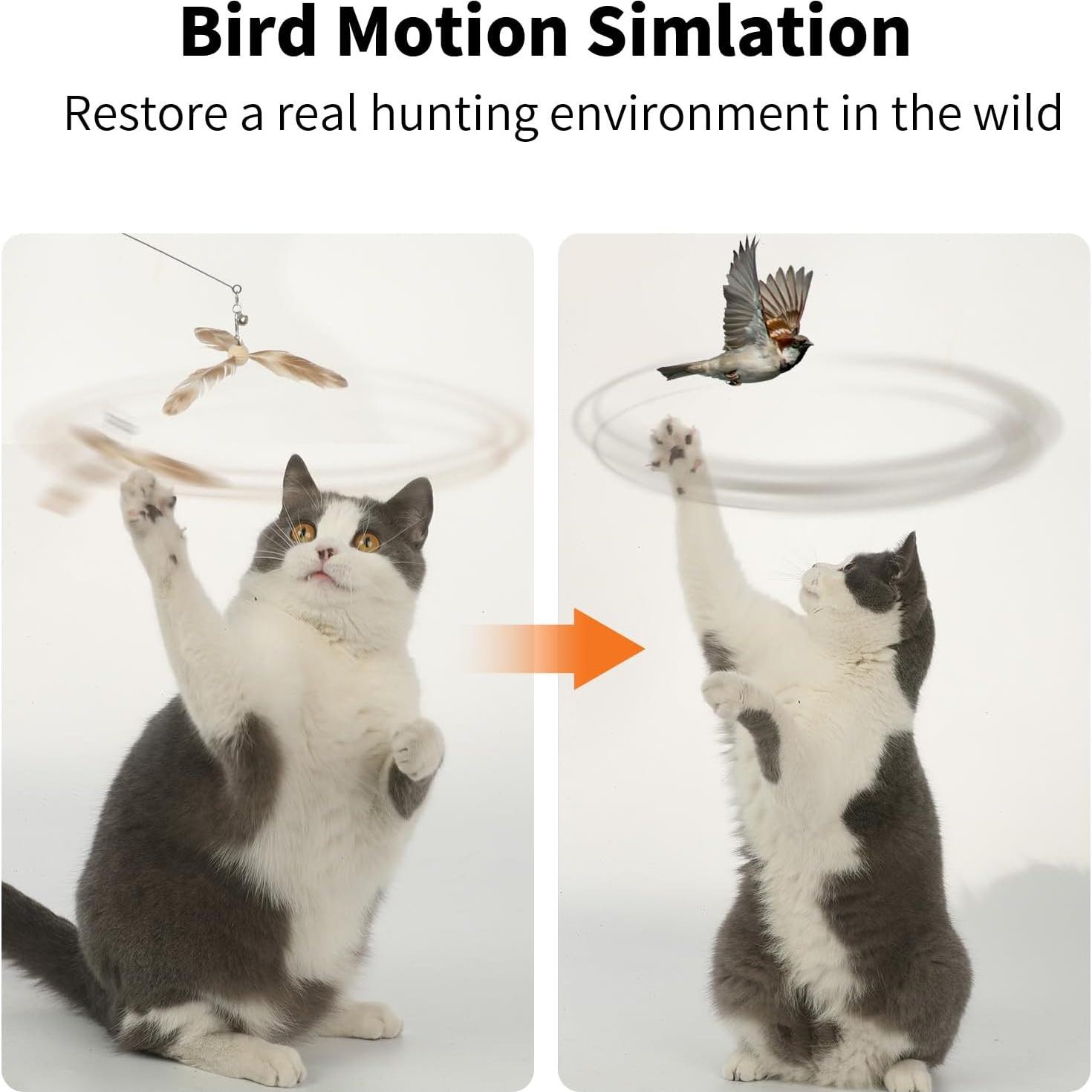 Juguete para Gatos FUKUMARU Varita de Plumas 90 cm