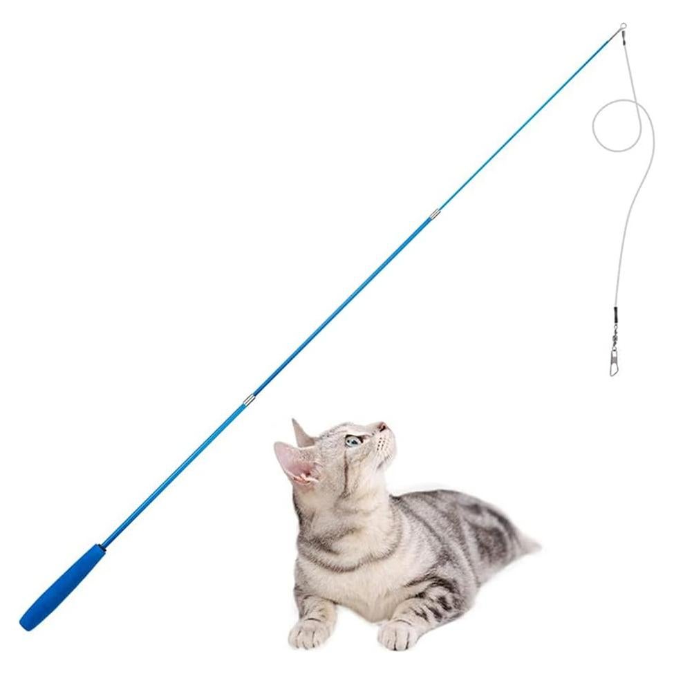 Varita Retráctil para Gatos KABB - Juguete Interactivo 83.8 cm