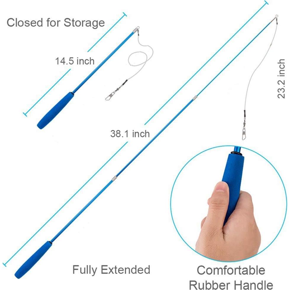 Varita Retráctil para Gatos KABB - Juguete Interactivo 83.8 cm