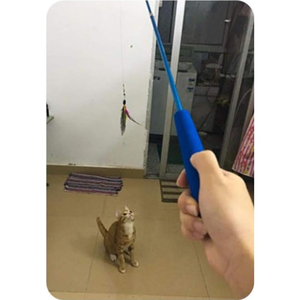 Varita Retráctil para Gatos KABB - Juguete Interactivo 83.8 cm