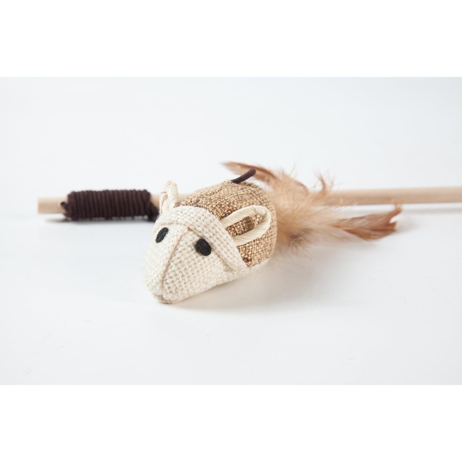 Juego de Juguetes para Gatos LukPaw - 3 Piezas con Varitas de Sisal