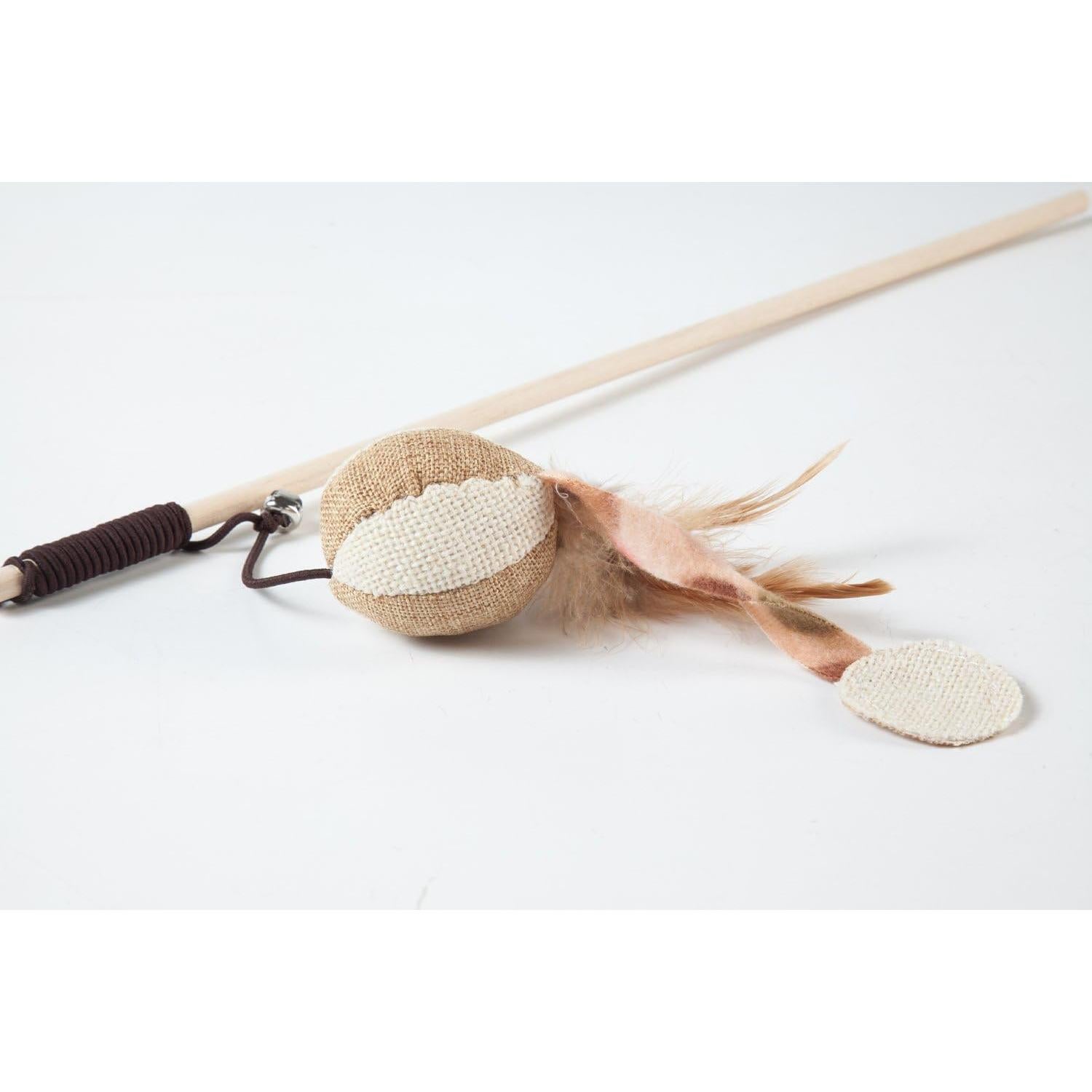 Juego de Juguetes para Gatos LukPaw - 3 Piezas con Varitas de Sisal